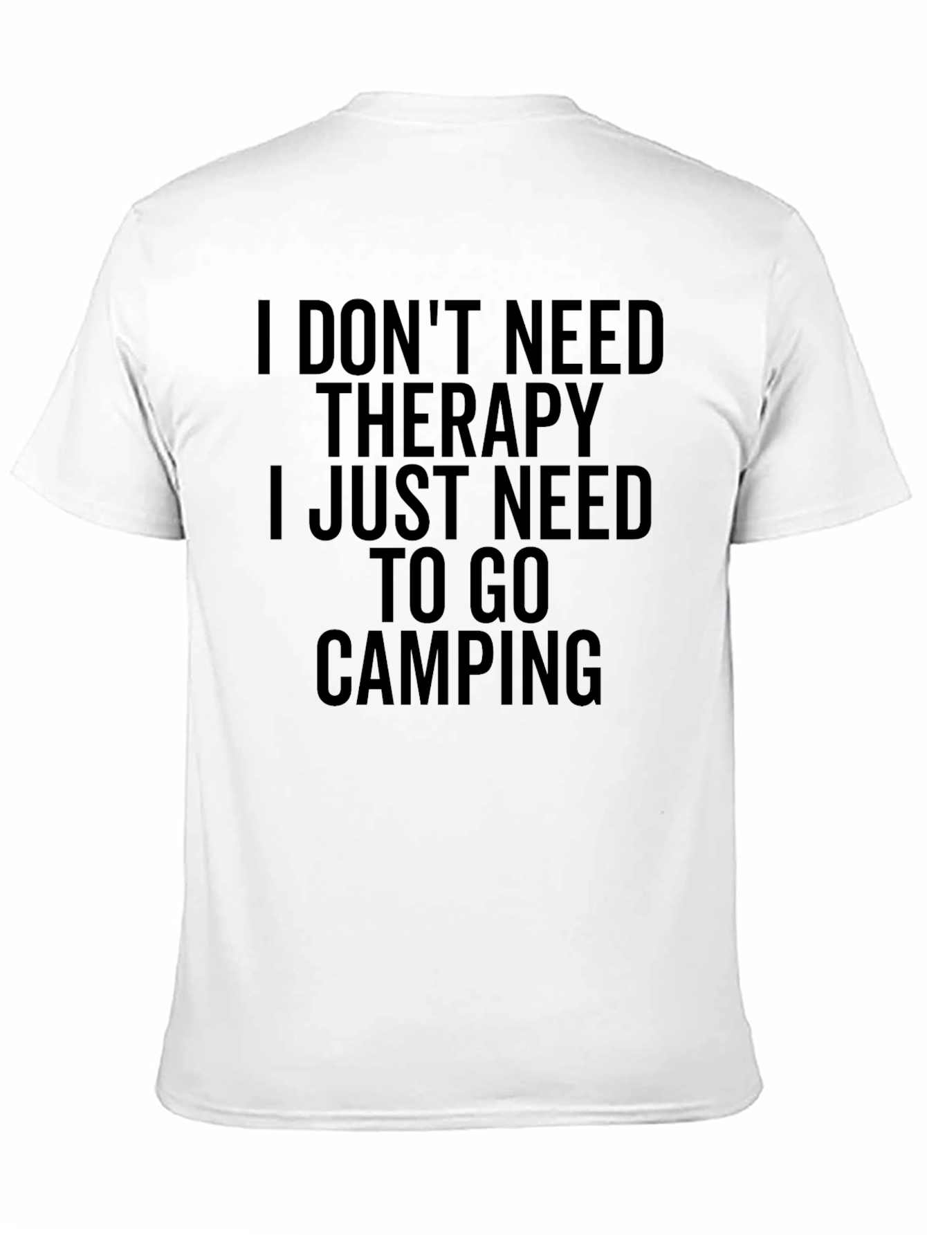 Black Camping Therapy Tee view 11