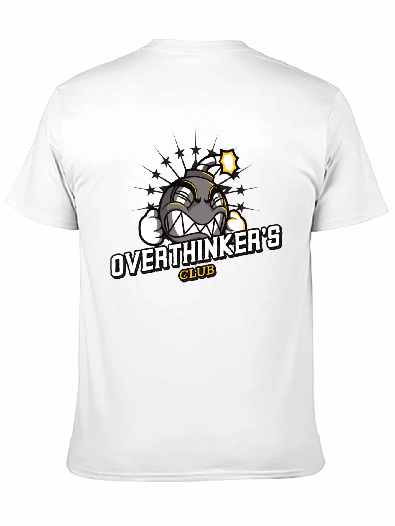 Black Overthinker's Club Graphic Tee view 11