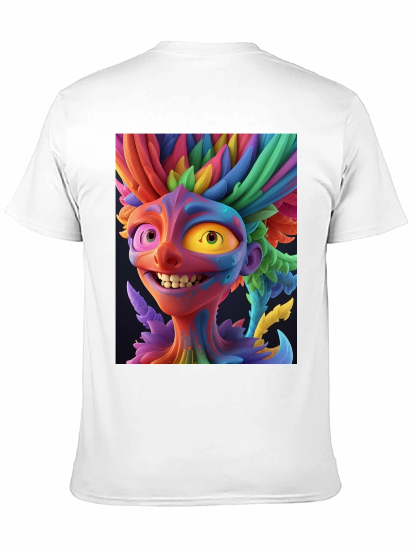 Black Colorful Character Graphic Tee - Bold Style view 11