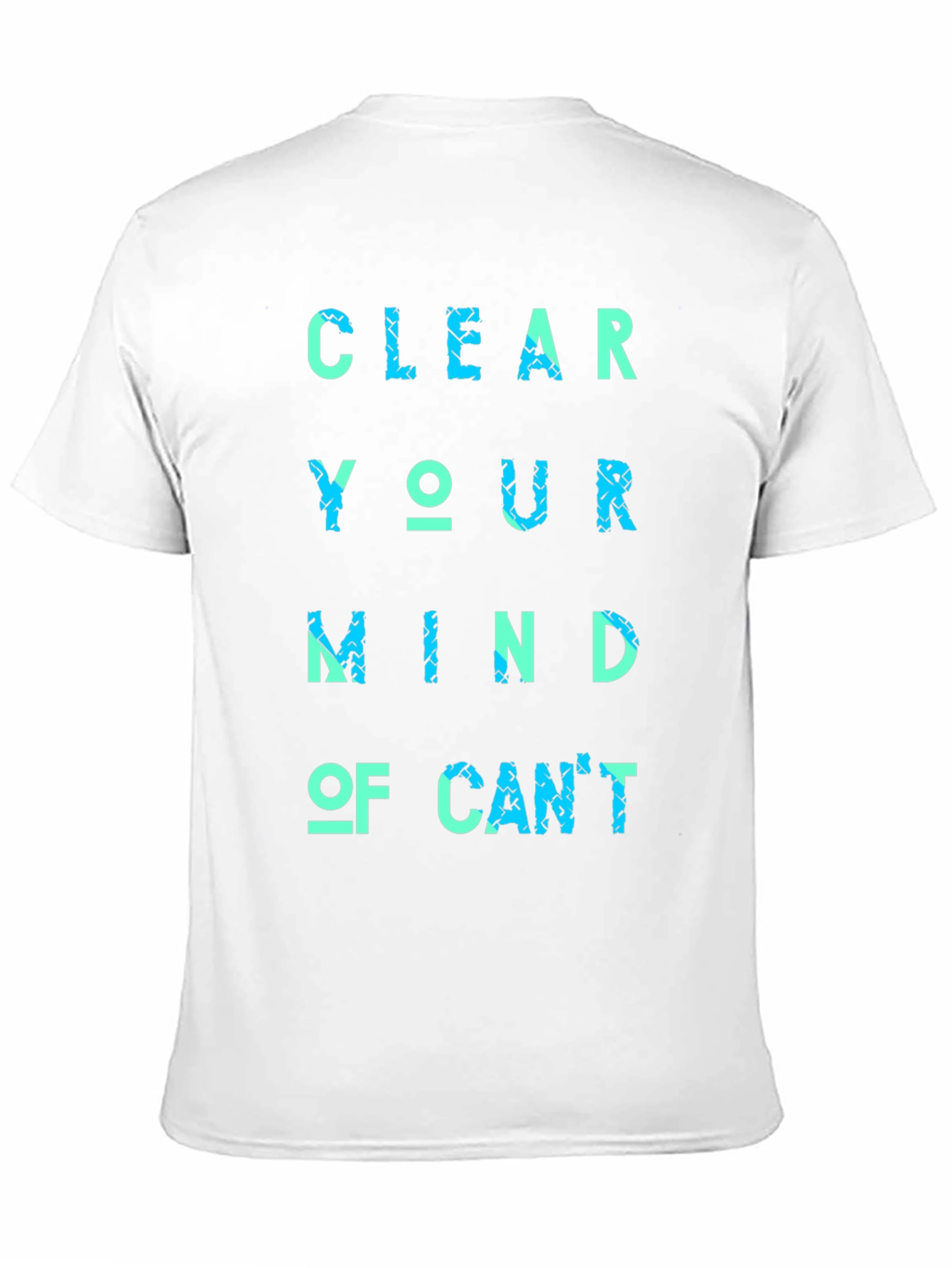 Black Inspirational Message T-Shirt: Clear Your Mind view 11