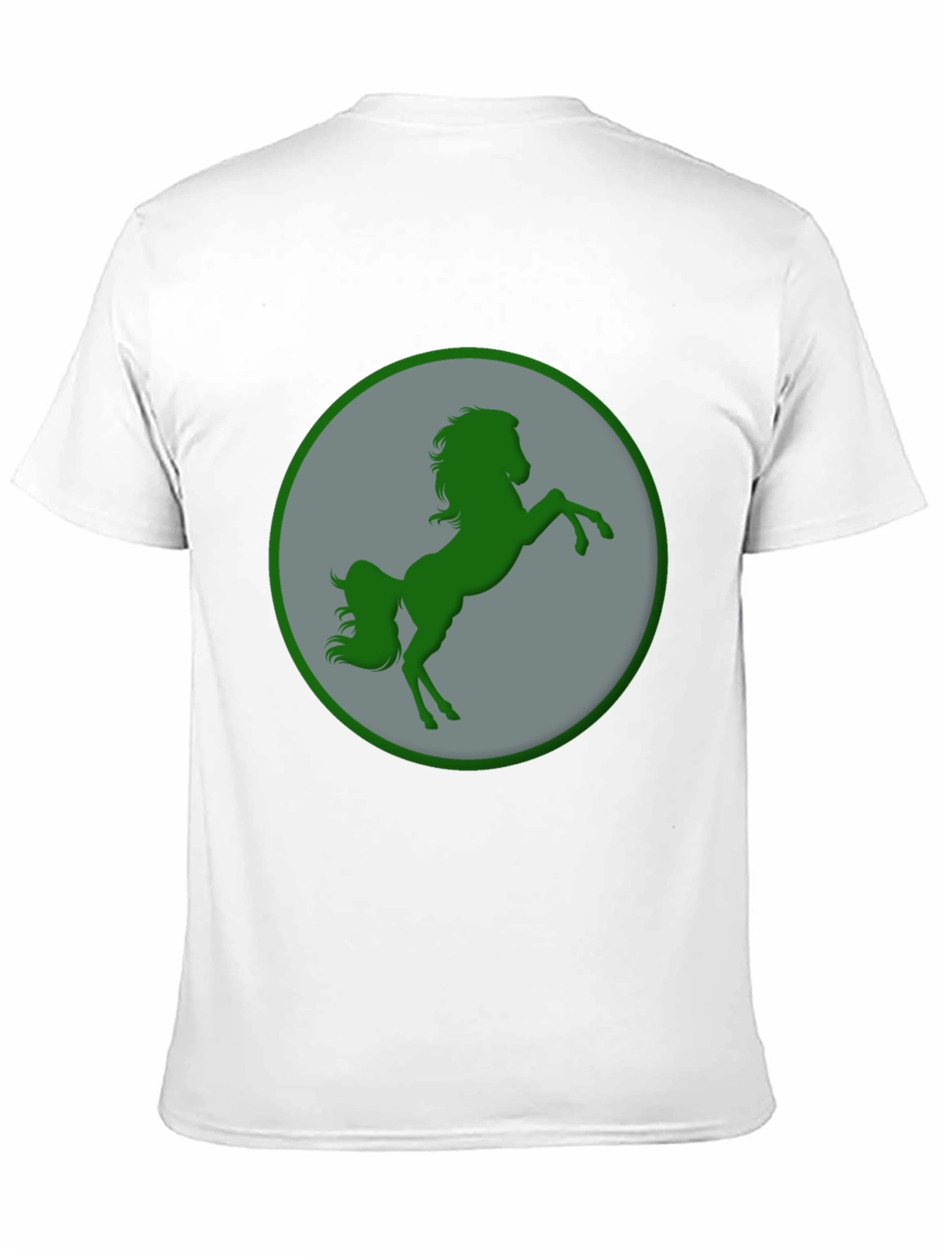 Black Green Horse Graphic Black T-Shirt view 11