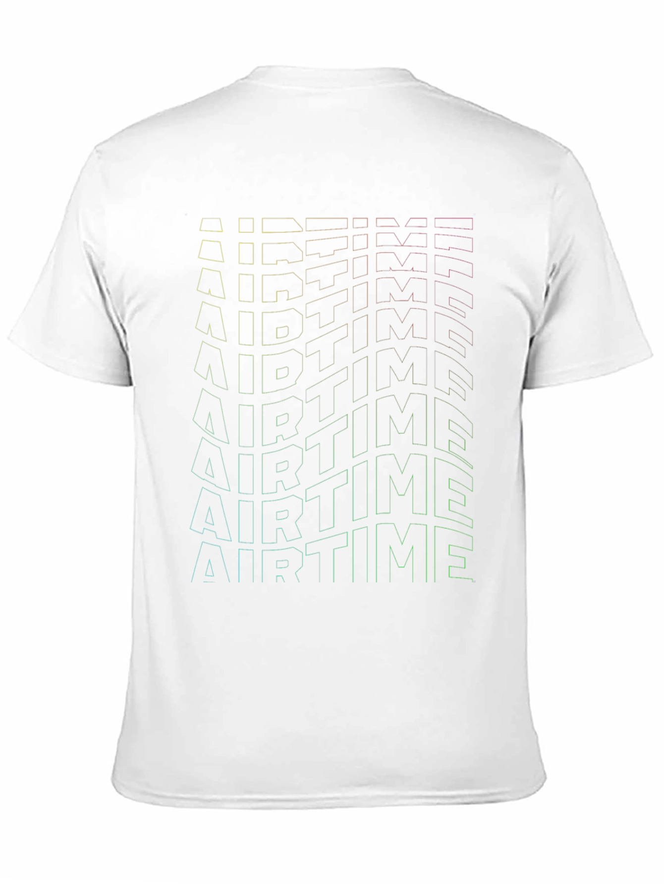 Black Retro Airtime T-Shirt - Gradient Design view 11