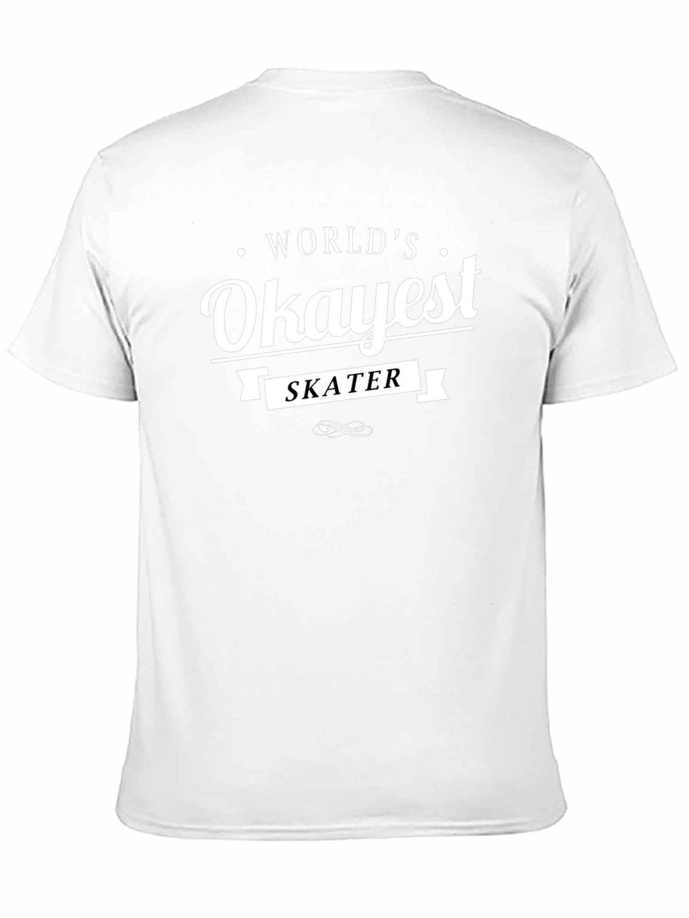 Black World's Okayest Skater T-Shirt - Black view 11