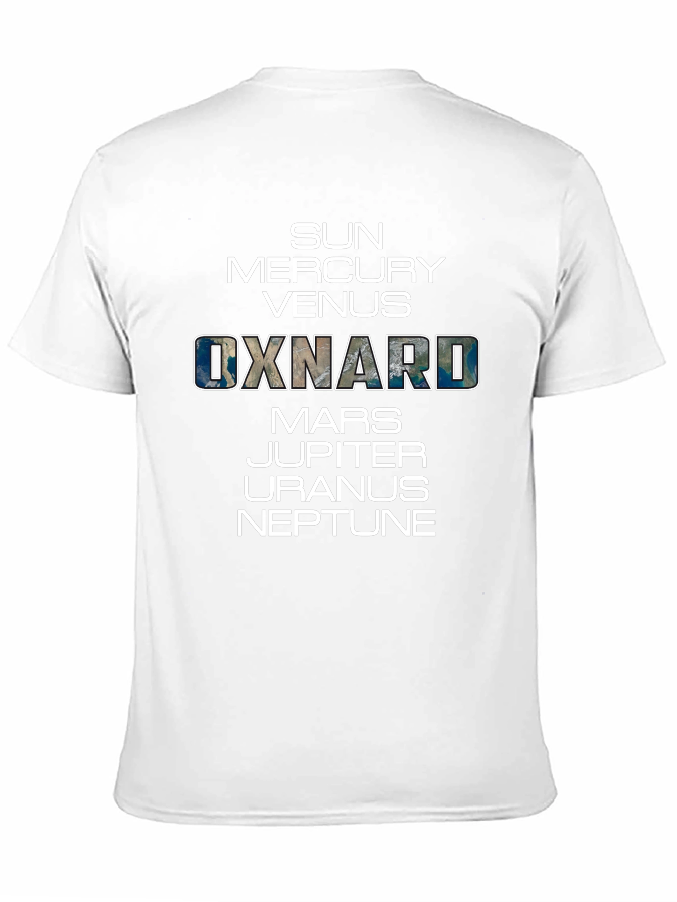 Black Planets & Oxnard T-Shirt - Galaxy Fan view 11