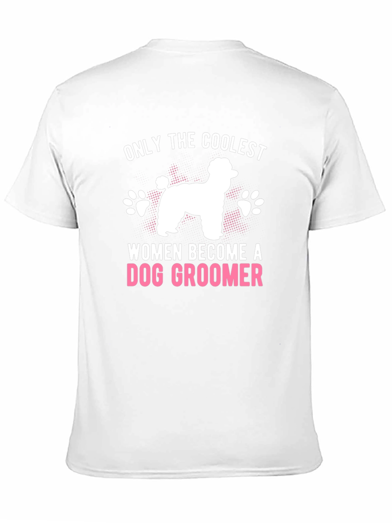 Black Coolest Women Dog Groomer Graphic Tee view 11