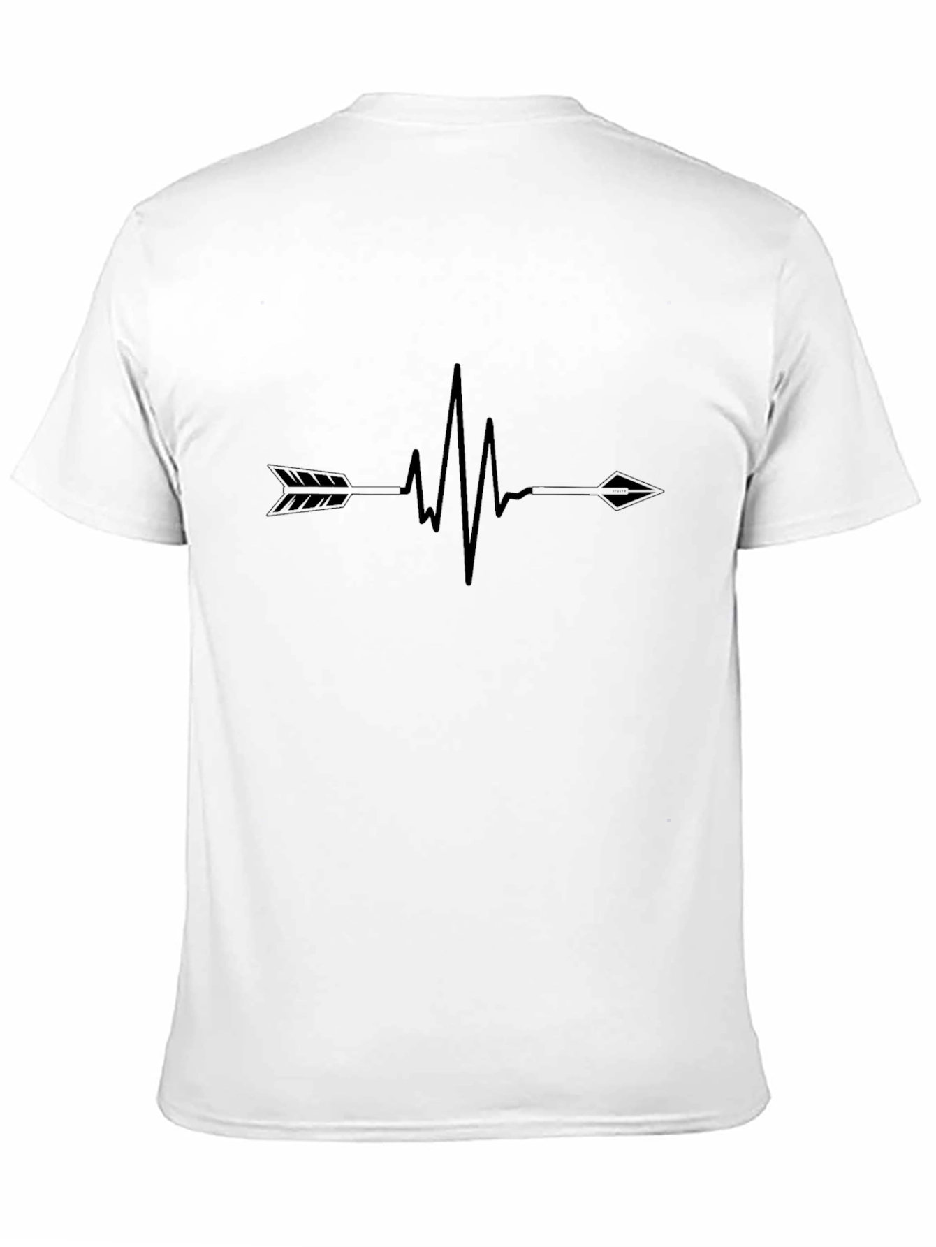 Black Arrow Heartbeat Graphic T-Shirt view 11
