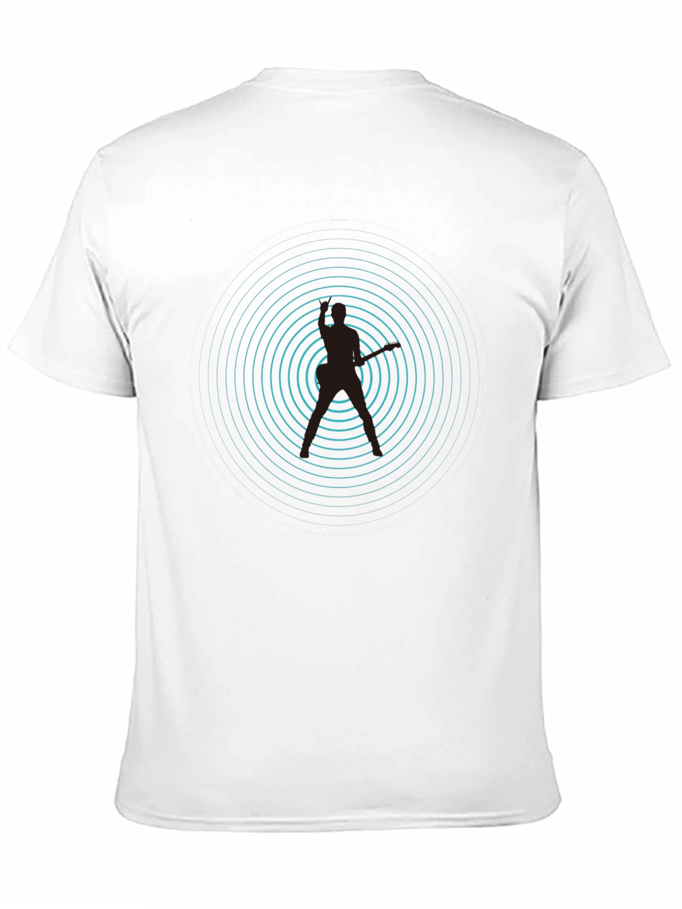 Black Rhythmic Pulse Graphic Tee - Black view 11