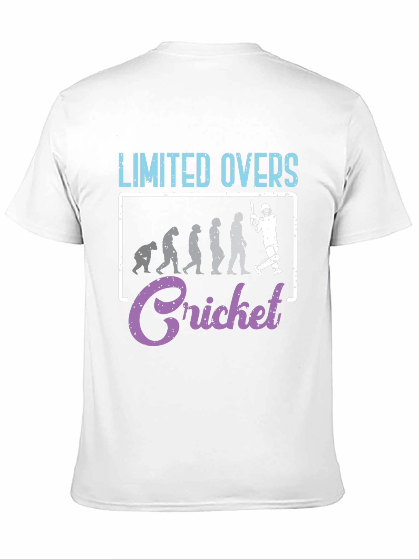 Black Limited Overs Cricket Evolution T-Shirt view 11