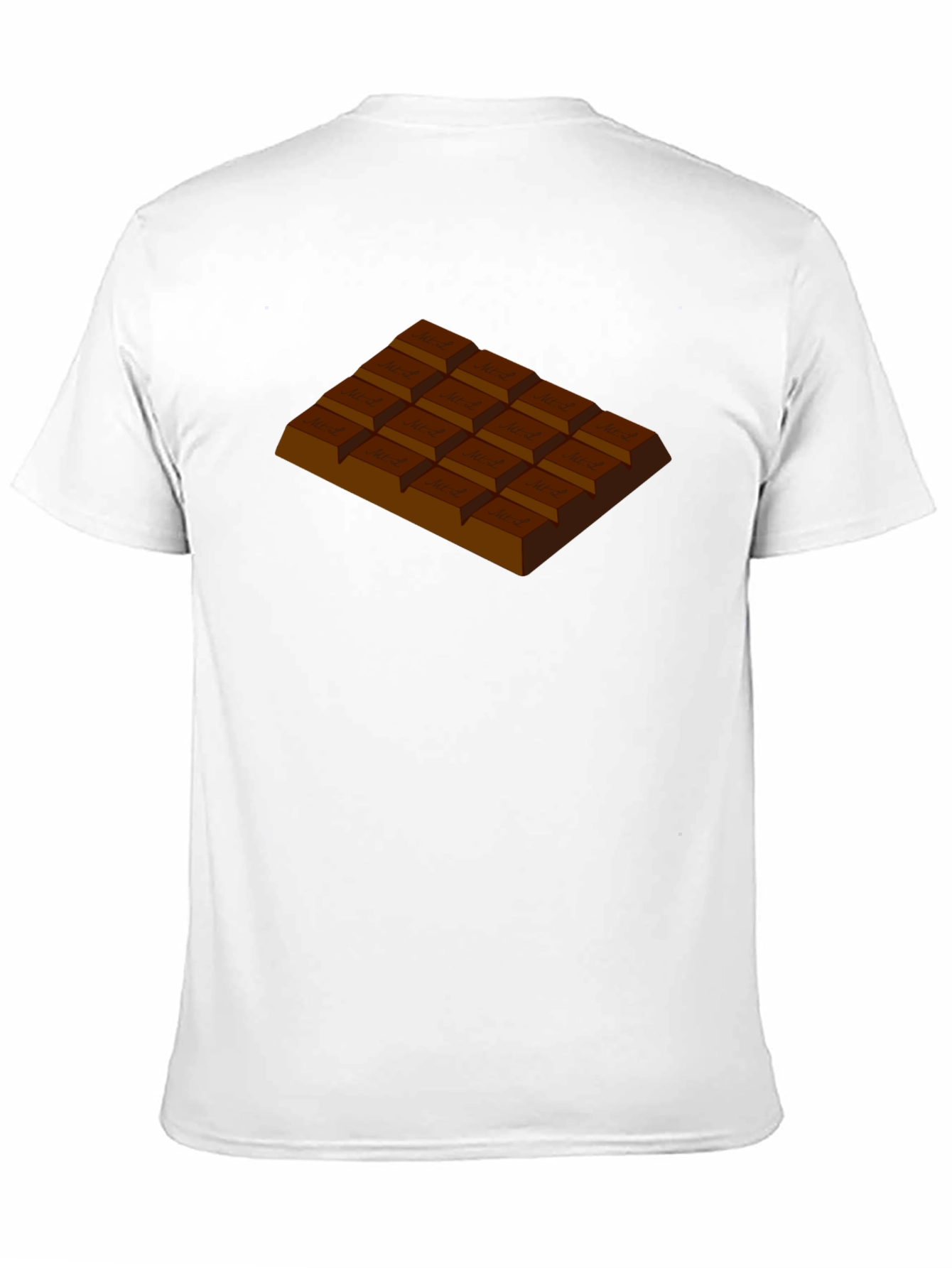 Black Chocolate Bar Graphic T-Shirt - Black Crew Neck Tee view 11