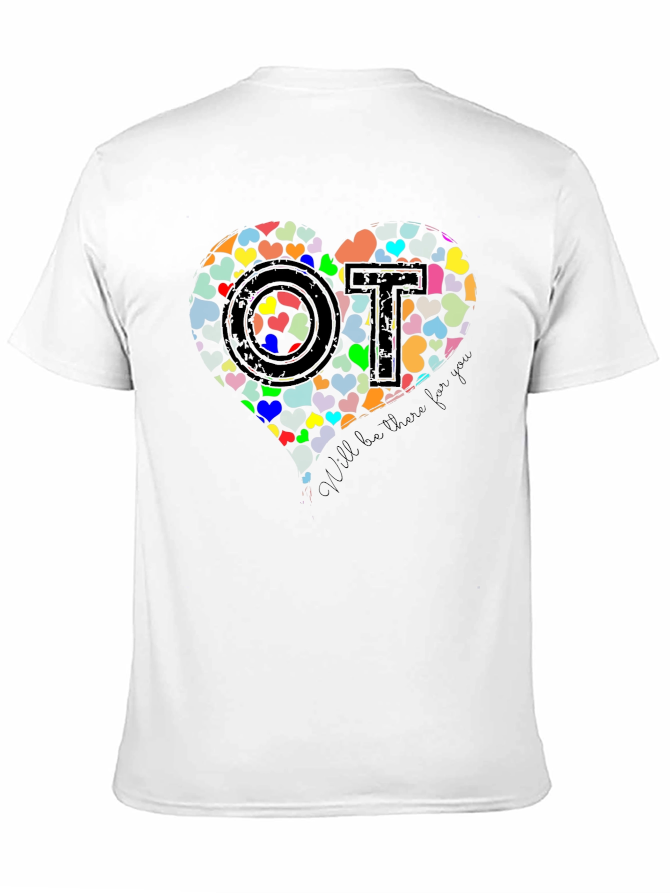 Black Heart OT T-Shirt - Occupational Therapist Gift view 11