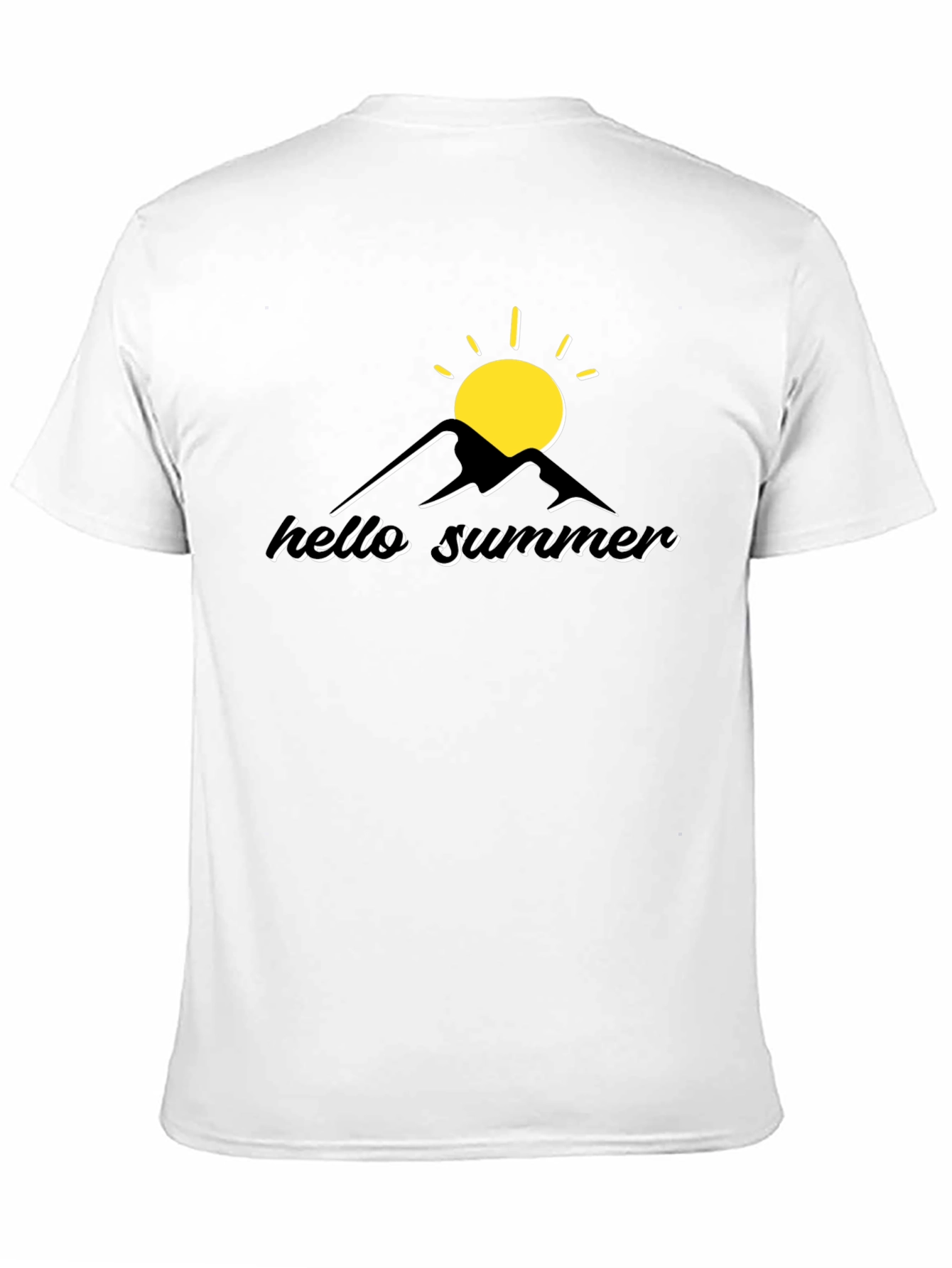 Black Hello Summer Graphic Tee - Black view 11