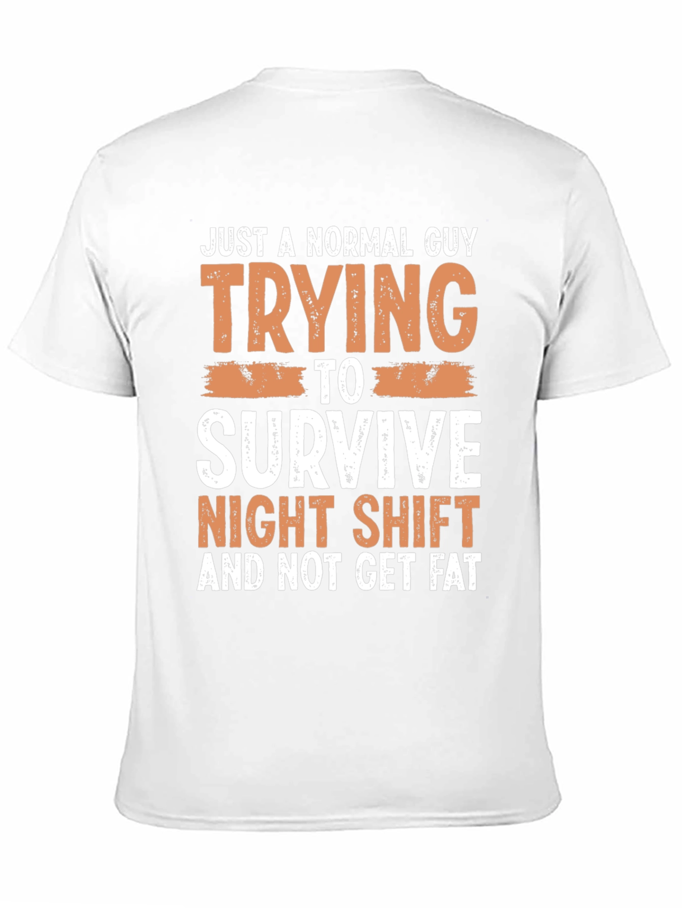 Black Normal Guy Night Shift T-Shirt view 11