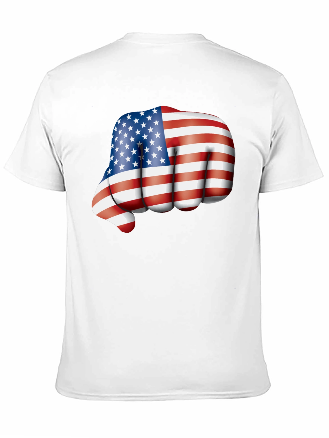 Black Patriotic Fist Bump Graphic T-Shirt view 11