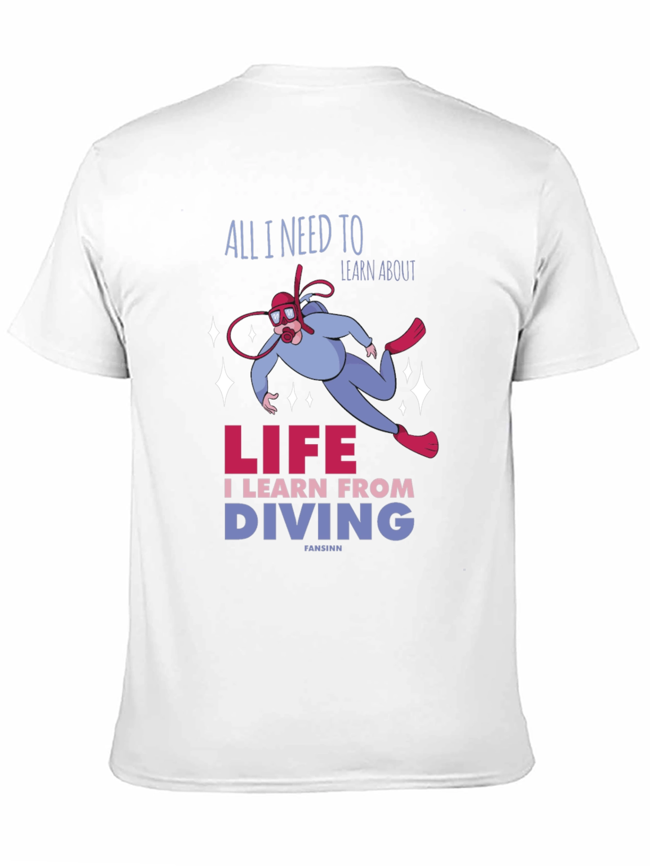 Black Diving Life T-Shirt: Learn from Diving view 11