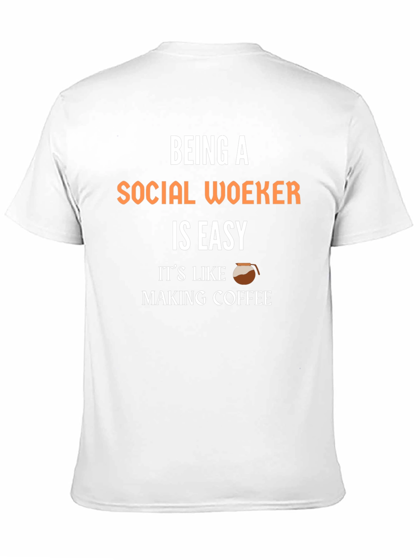 Black Social Worker Coffee T-Shirt - Easy Job! view 11
