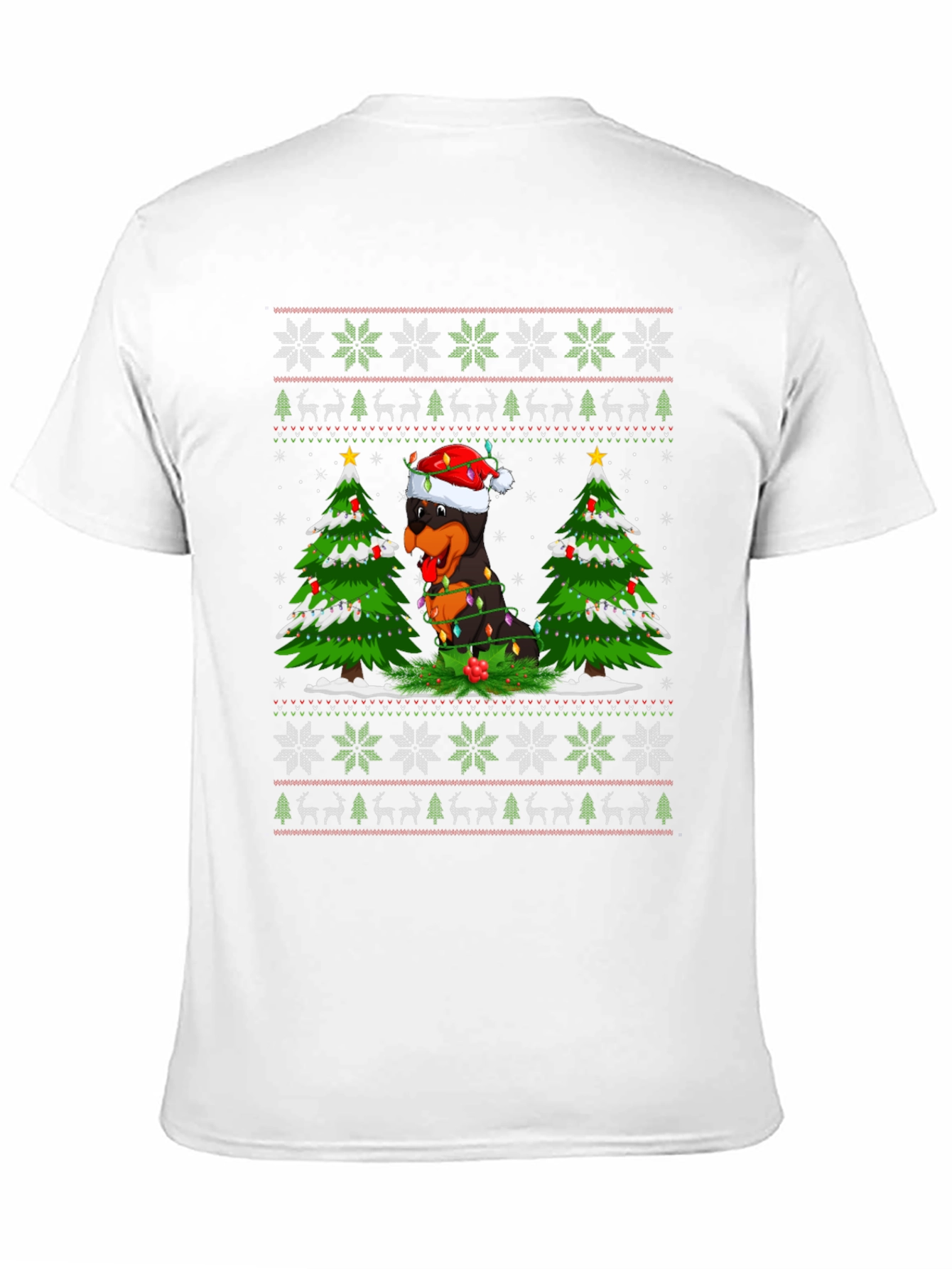 Rottweiler Christmas Sweater T-Shirt - 11