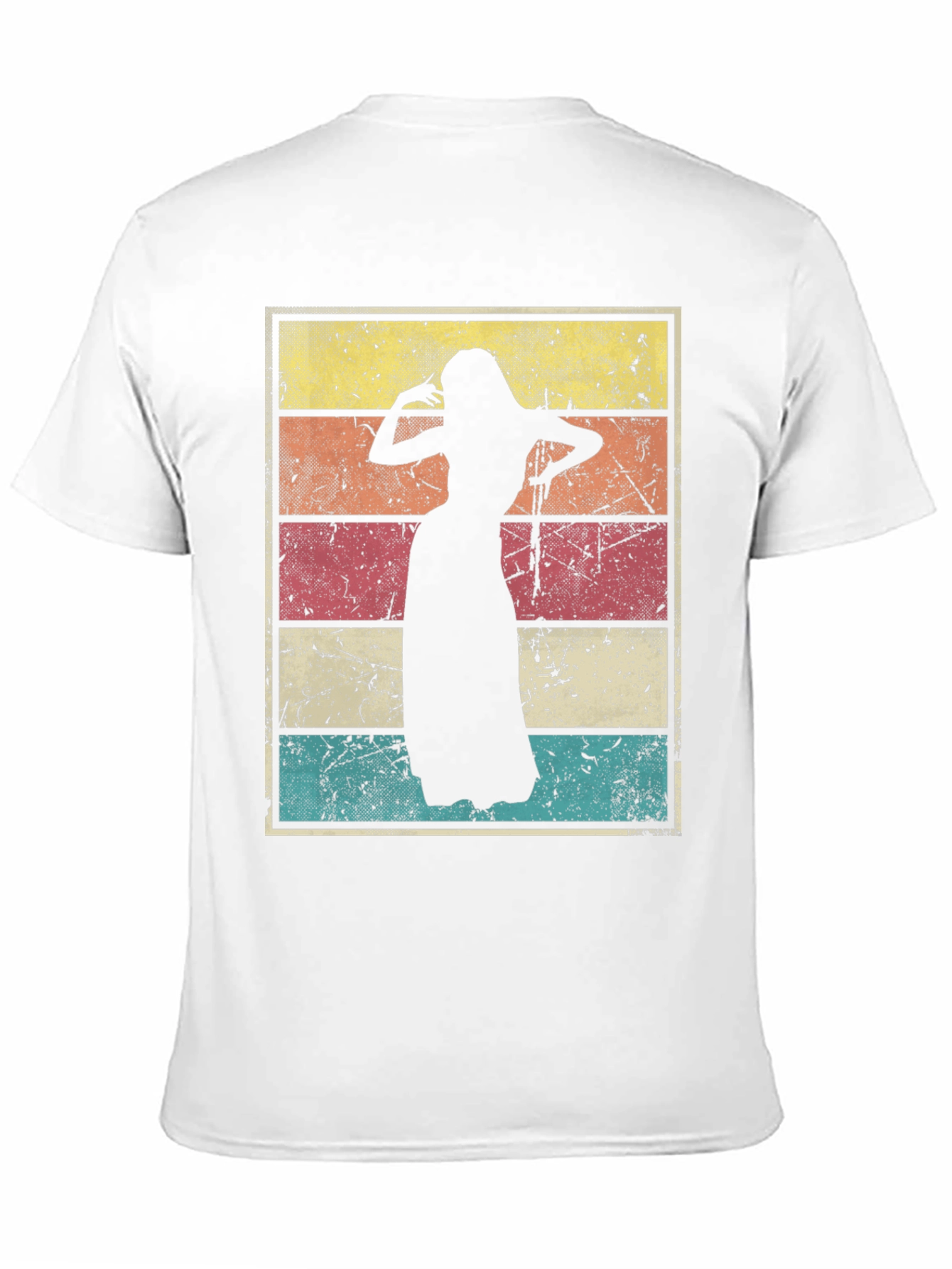 Black Vintage Belly Dancer T-Shirt view 11