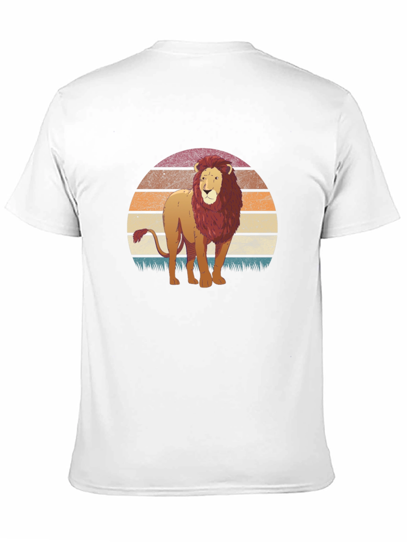Black Lion Sunset Graphic T-Shirt view 11