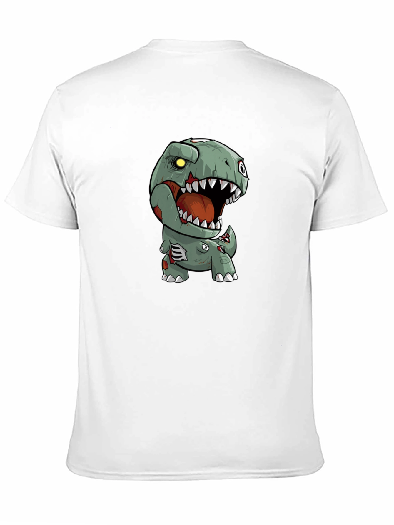 Black Zombie Dinosaur Graphic Tee view 11