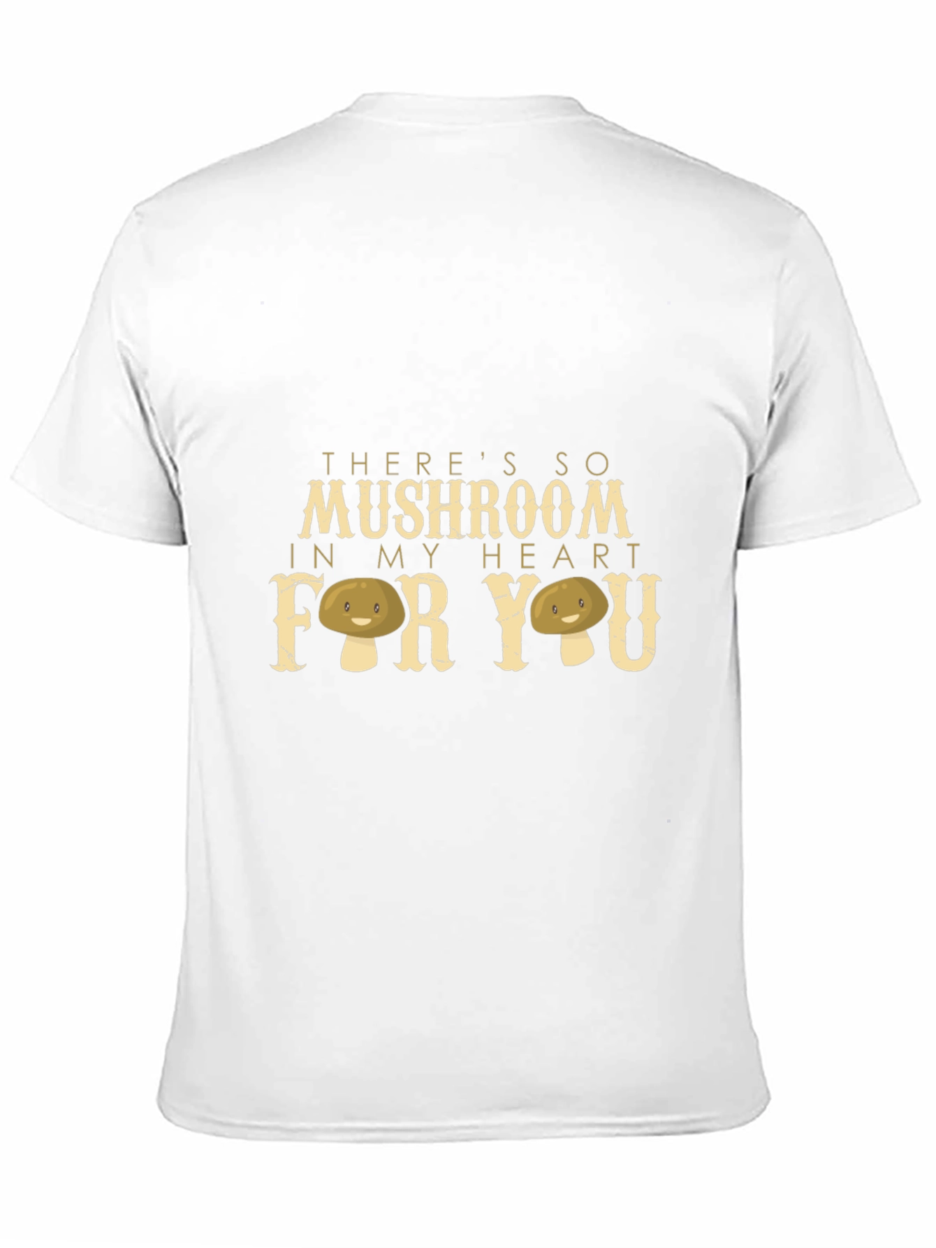 Black Mushroom Heart Graphic Tee - Unique Design view 11