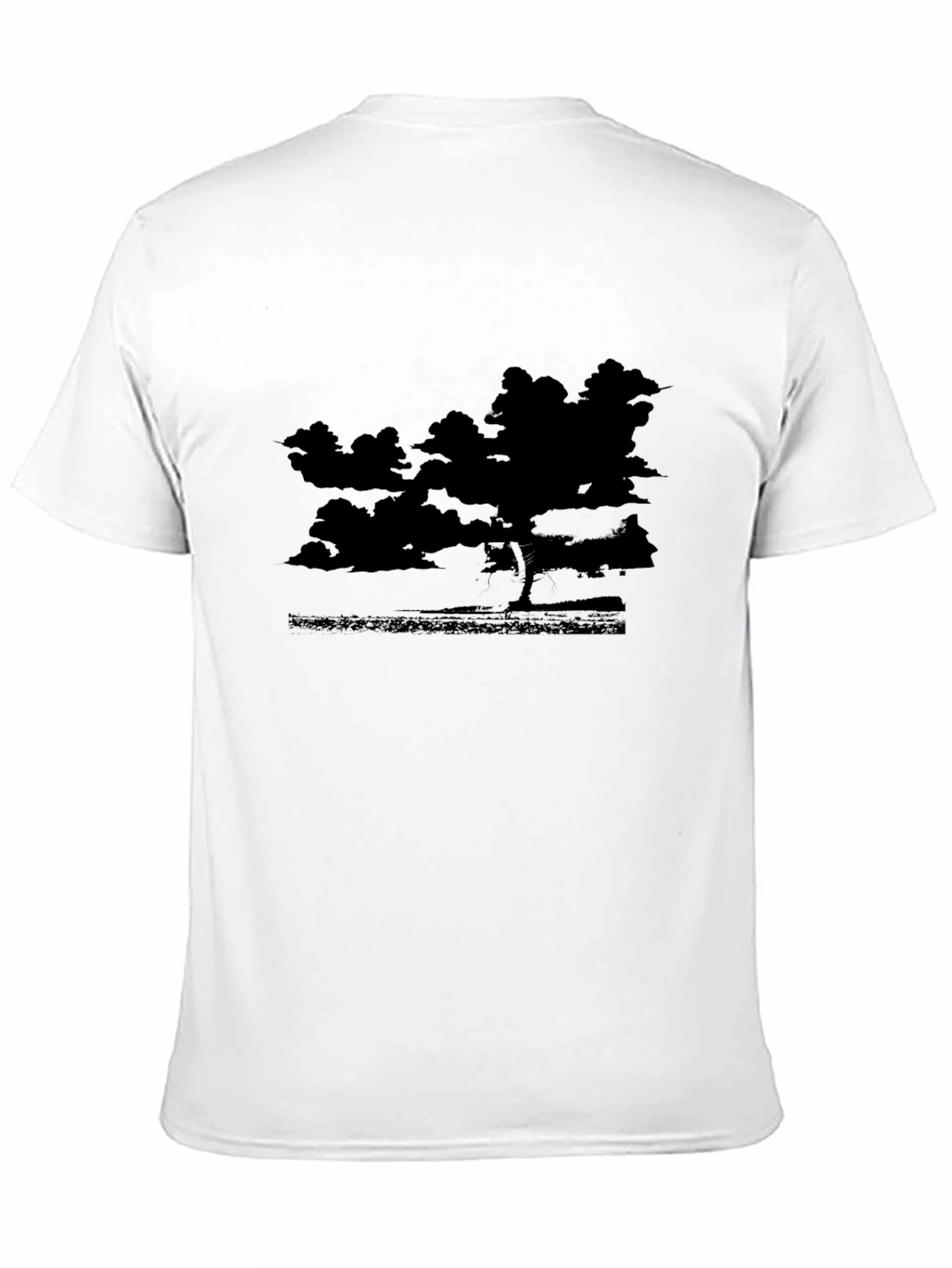 Black Black Silhouette Landscape T-Shirt view 11