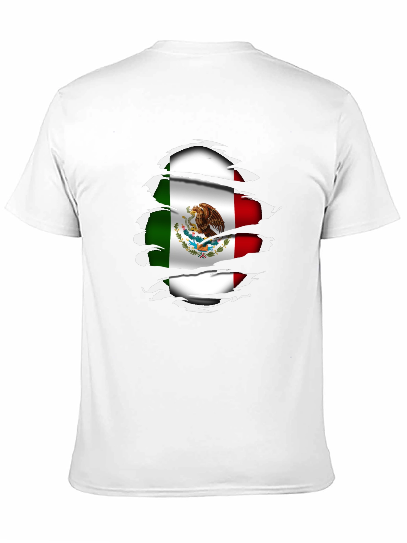 Mexico Flag Ripped Shirt - Stylish Patriotic Tee - 11
