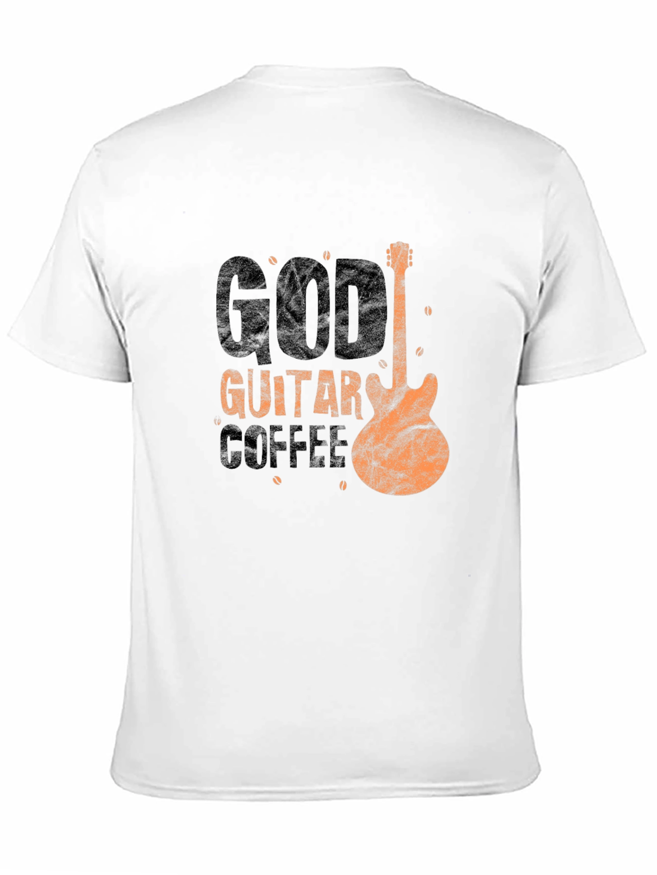Black God Guitar Coffee T-Shirt - Music Lover Tee view 11