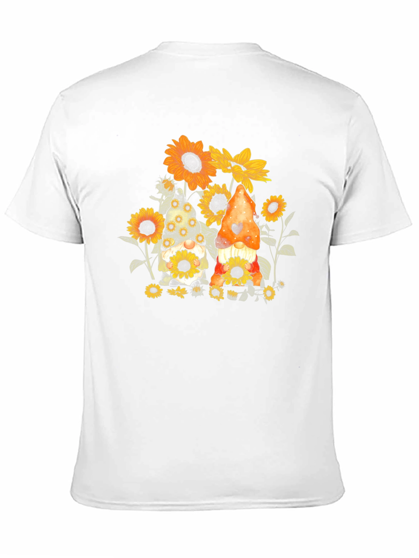 Sunflower Gnomes Black T-Shirt - 11