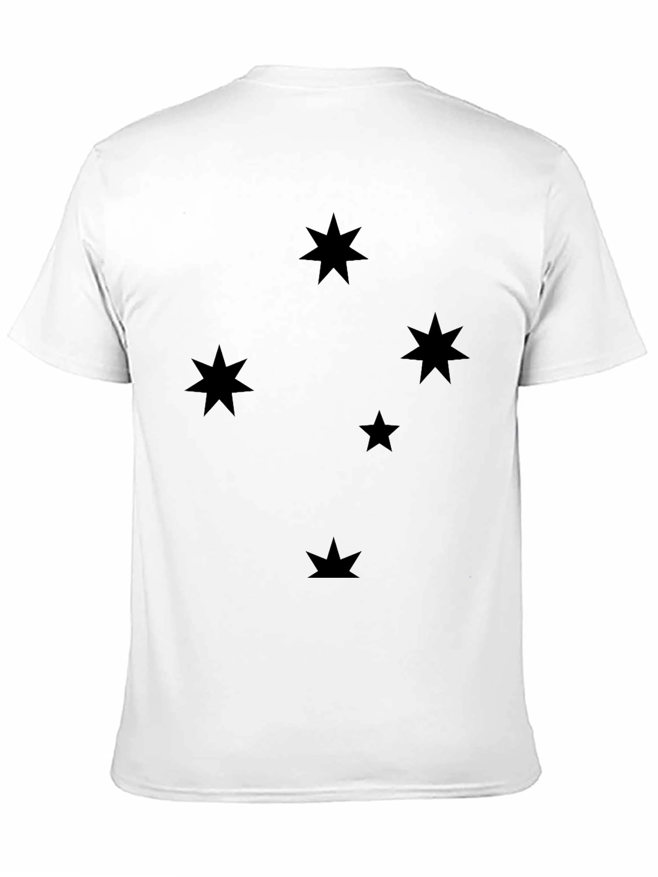 Black Southern Cross Starry Night Black T-Shirt view 11