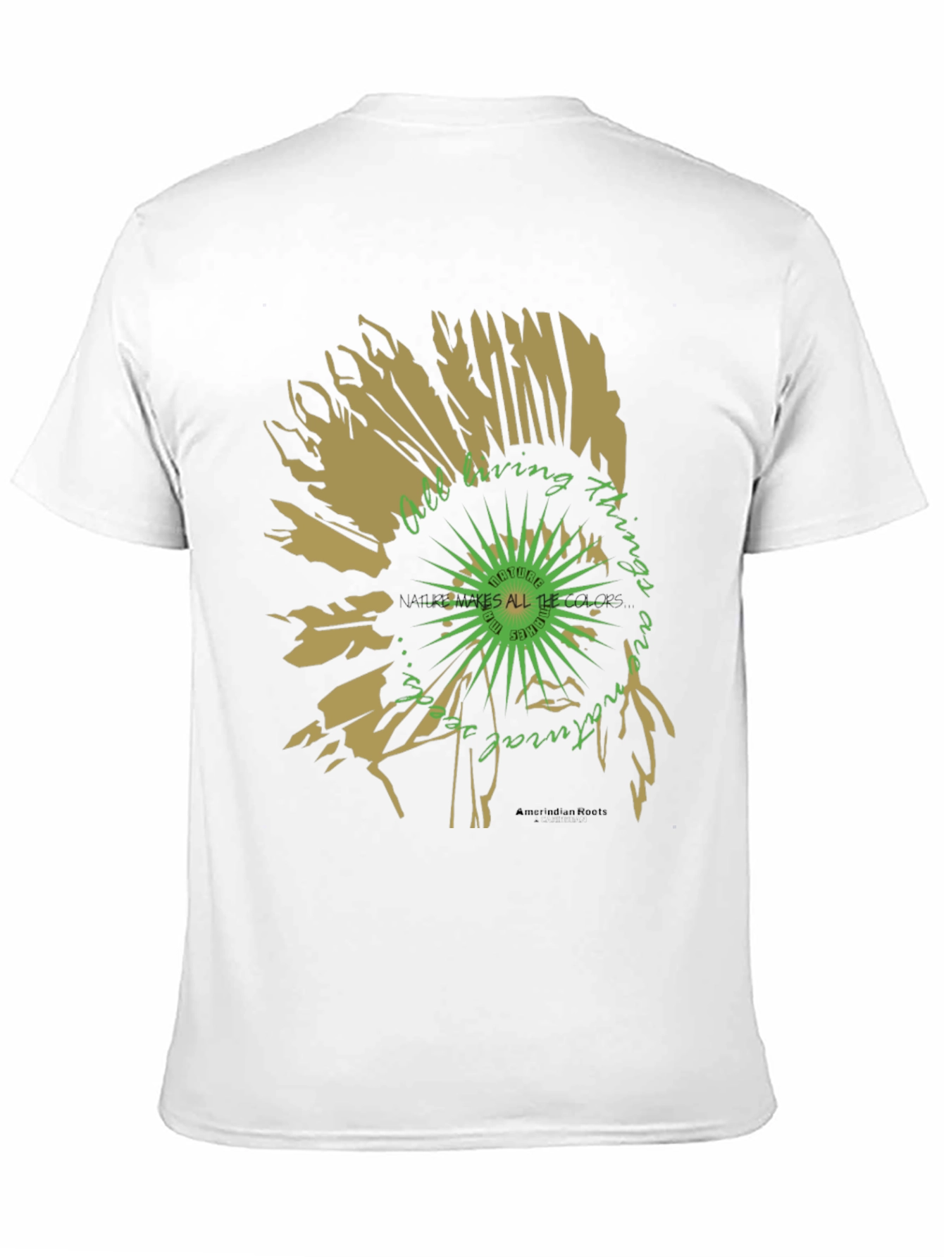 Black Nature Vibes T-Shirt - Organic Graphic Tee view 11