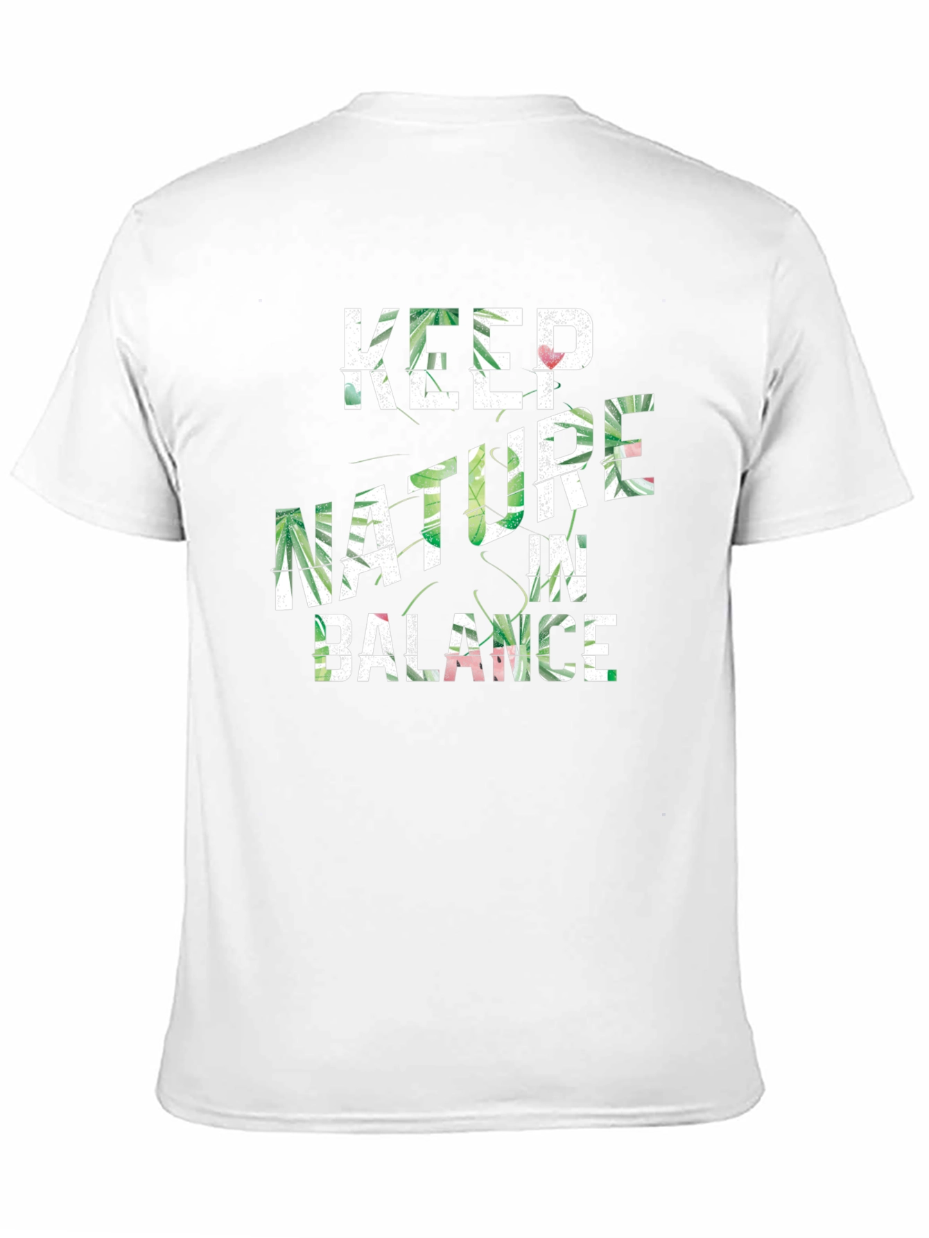 Black Keep Nature In Balance Black T-Shirt view 11