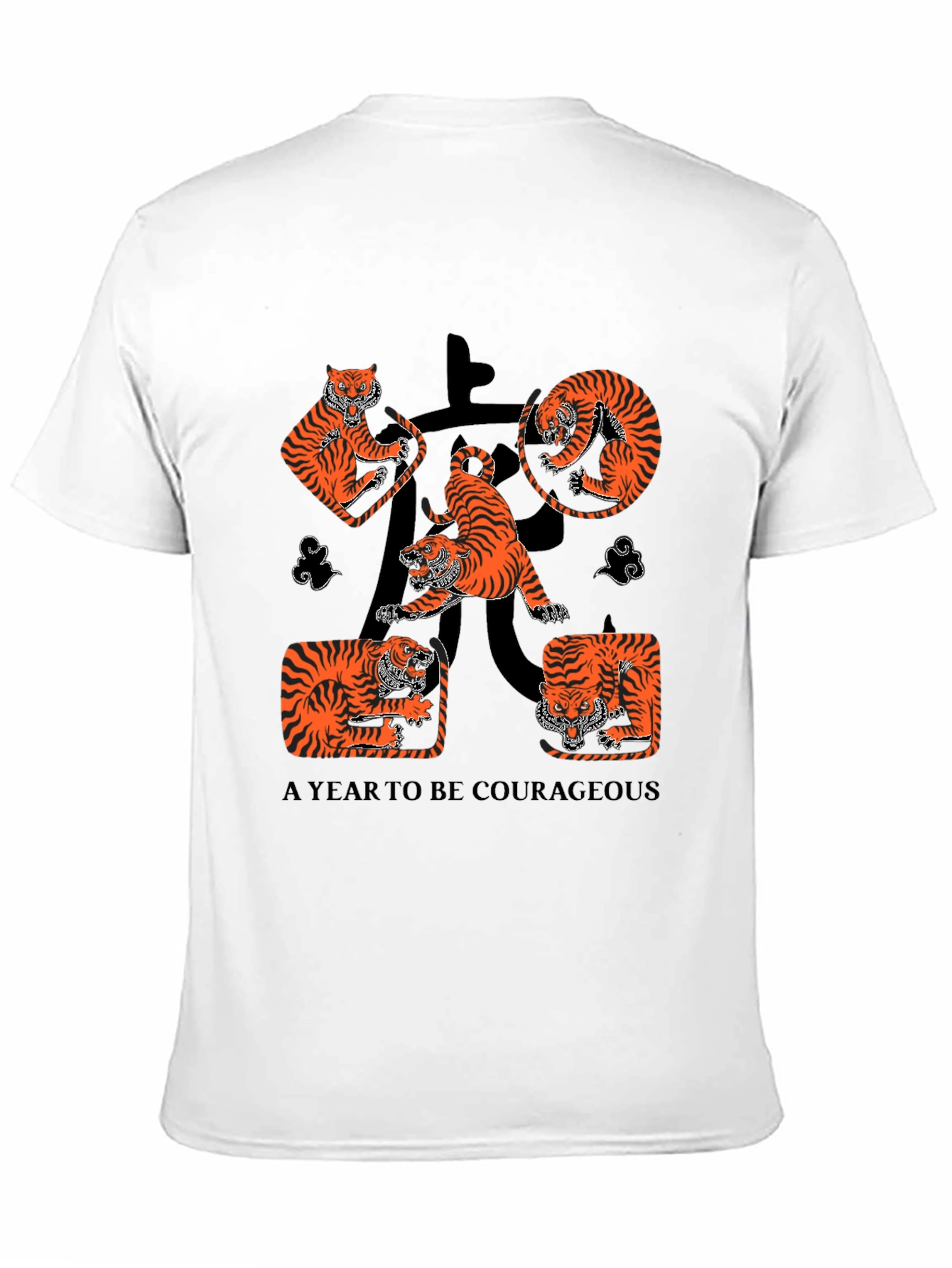 Black Year of the Tiger Graphic Tee - Black view 11