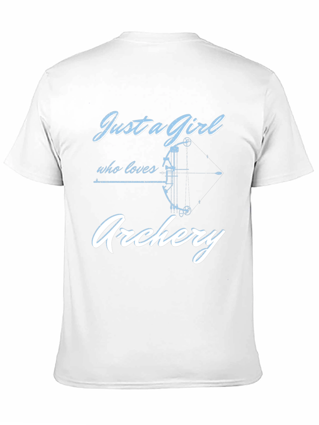 Black Just a Girl Who Loves Archery T-Shirt view 11