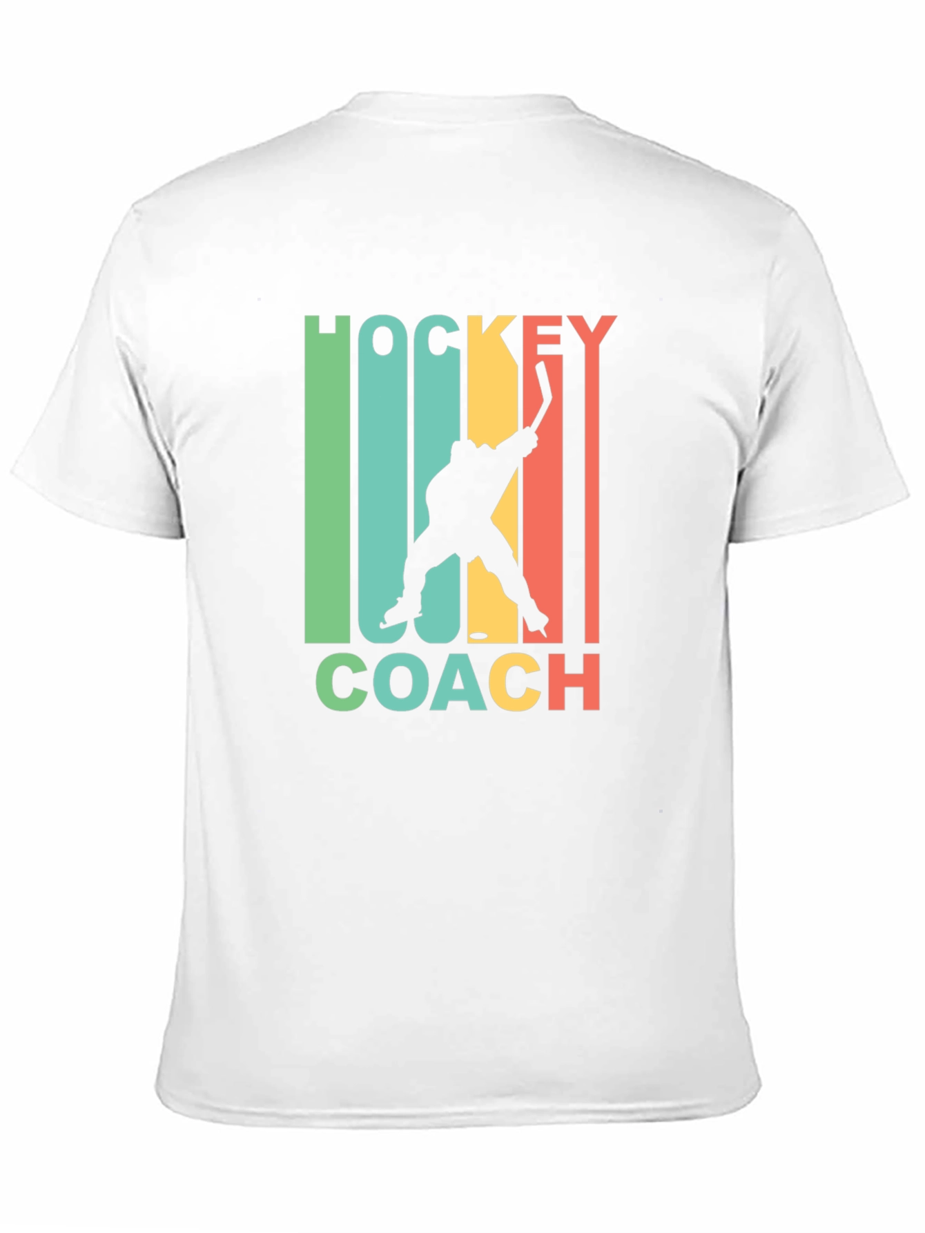 Black Hockey Coach Graphic Tee - Retro Style view 11