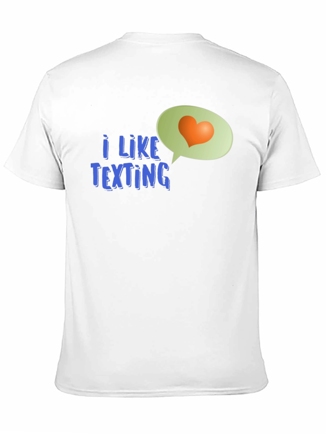 Black I Like Texting Heart Tee - Stylish Graphic T-Shirt view 11