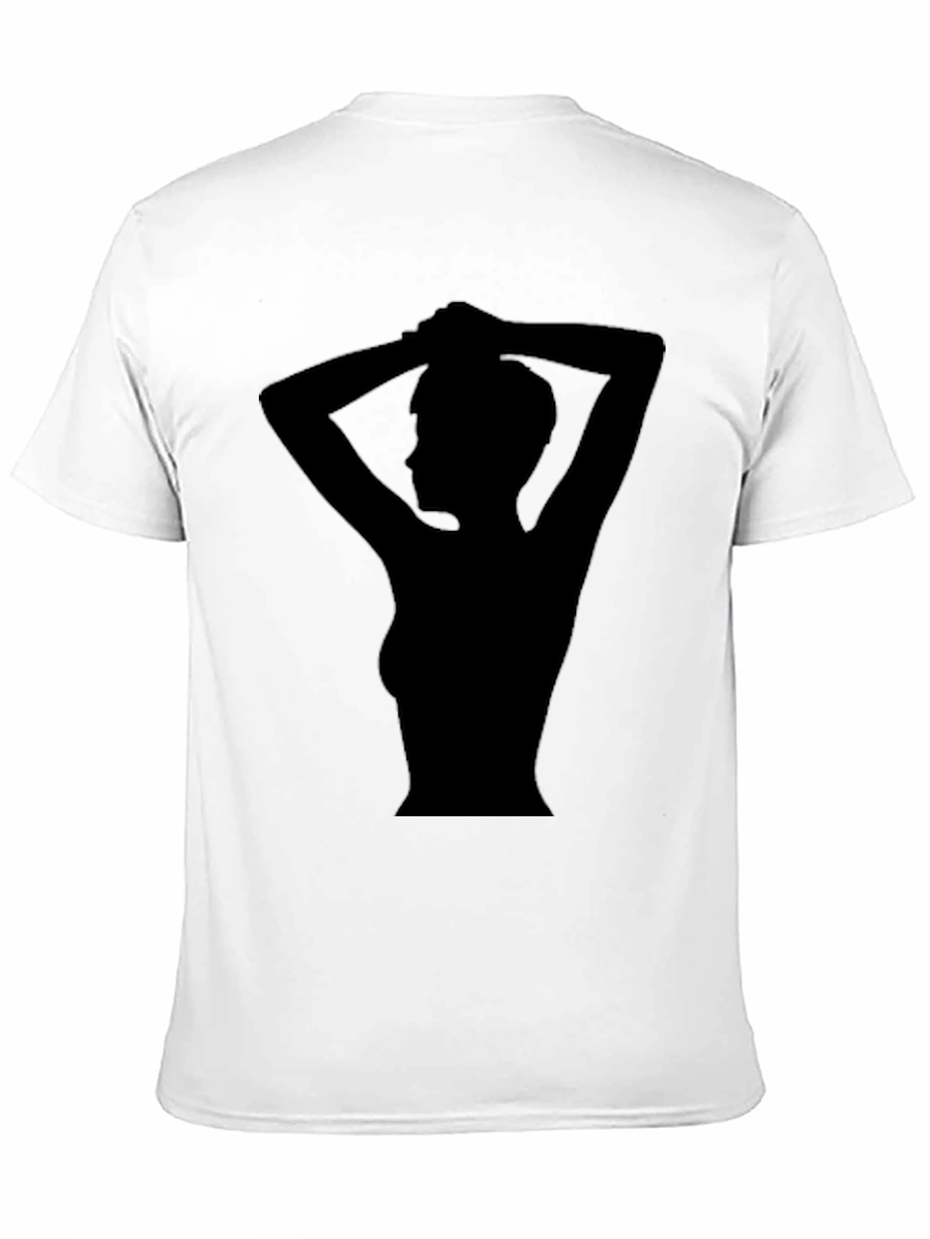 Black Silhouette Graphic Tee - Stylish Black T-Shirt view 11