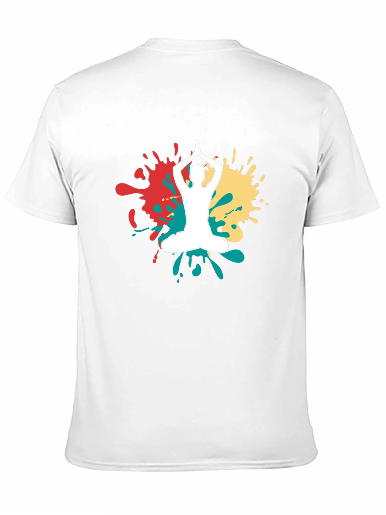 Black Yoga Pose T-Shirt - Relaxed Fit, Unique Design view 11