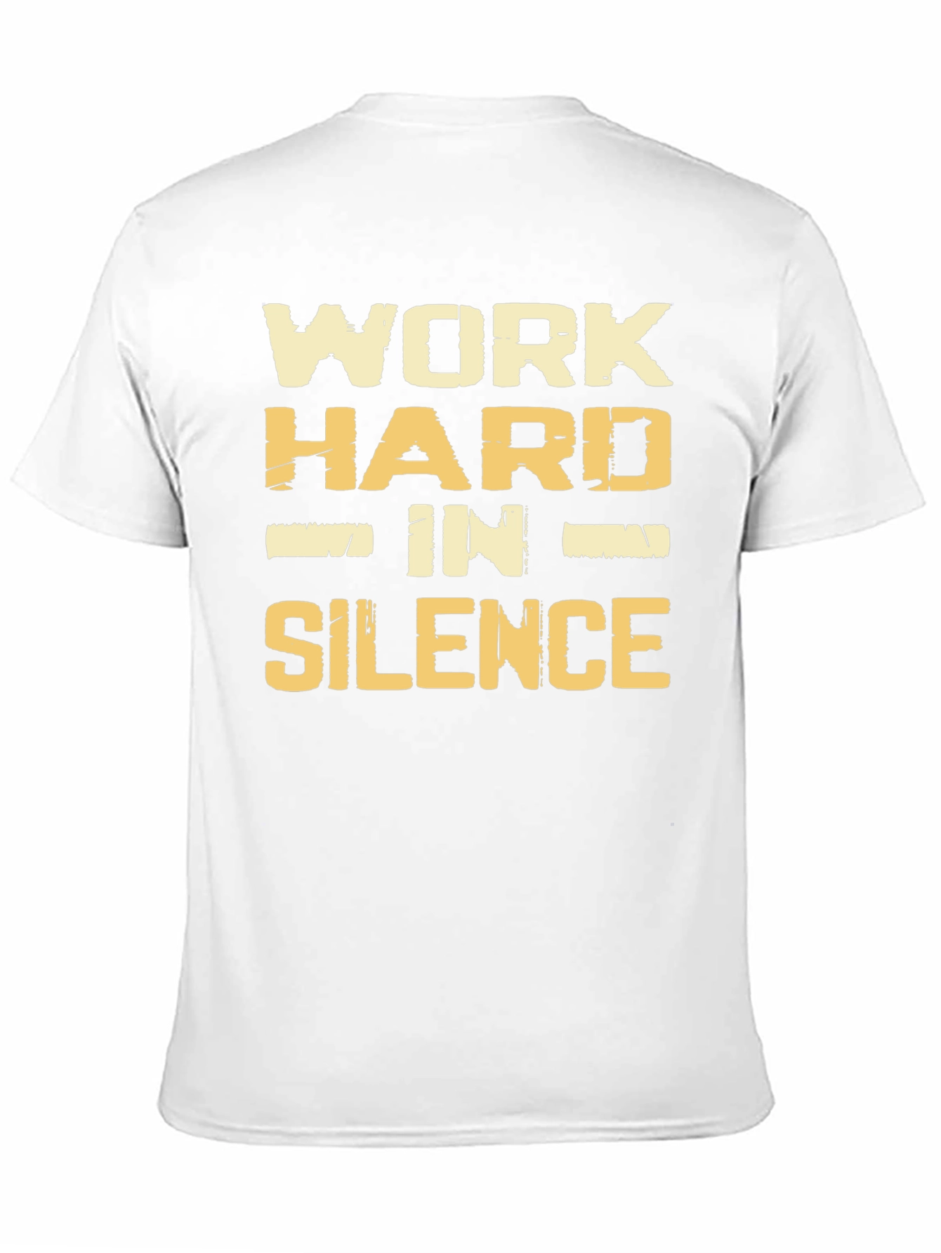 Black Work Hard In Silence Graphic T-Shirt view 11