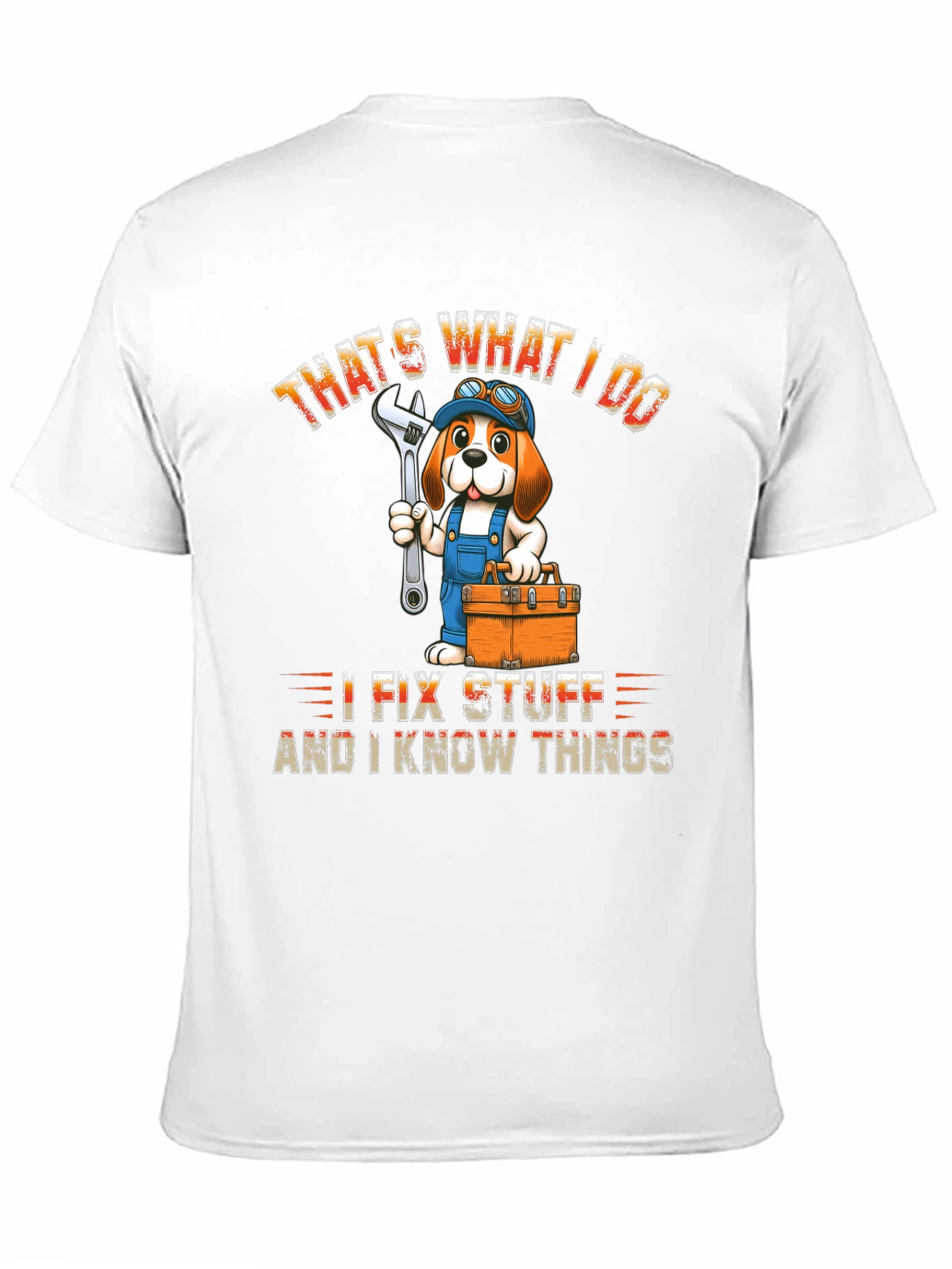 Black That's What I Do I Fix Stuff T-Shirt view 11