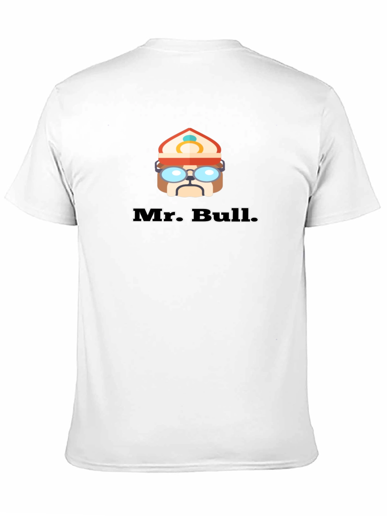 Black Mr. Bull Black T-Shirt Cartoon Graphic Tee view 11