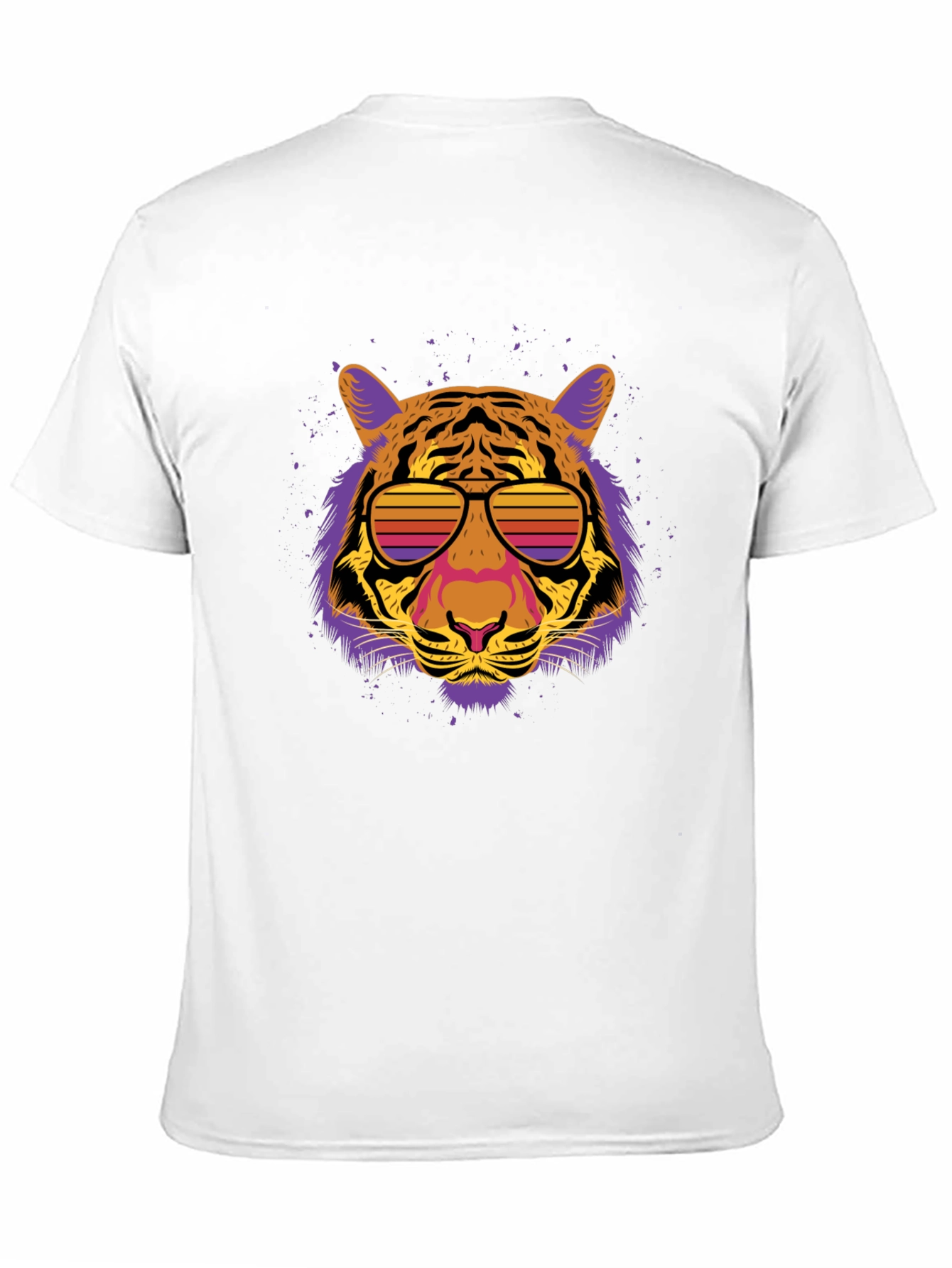 Black Retro Tiger Graphic Tee view 11