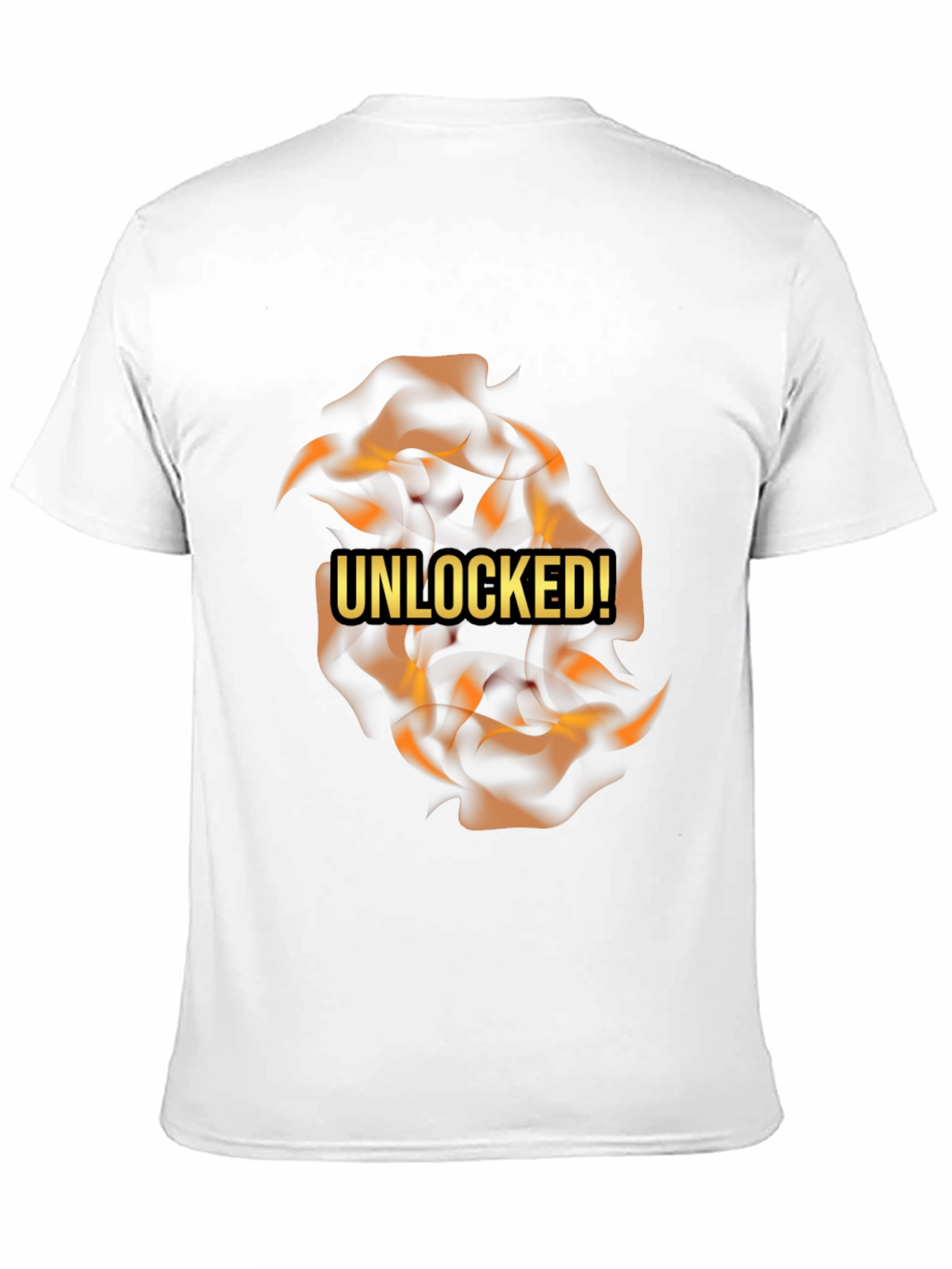 Black Unleashed Flames Black T-Shirt view 11