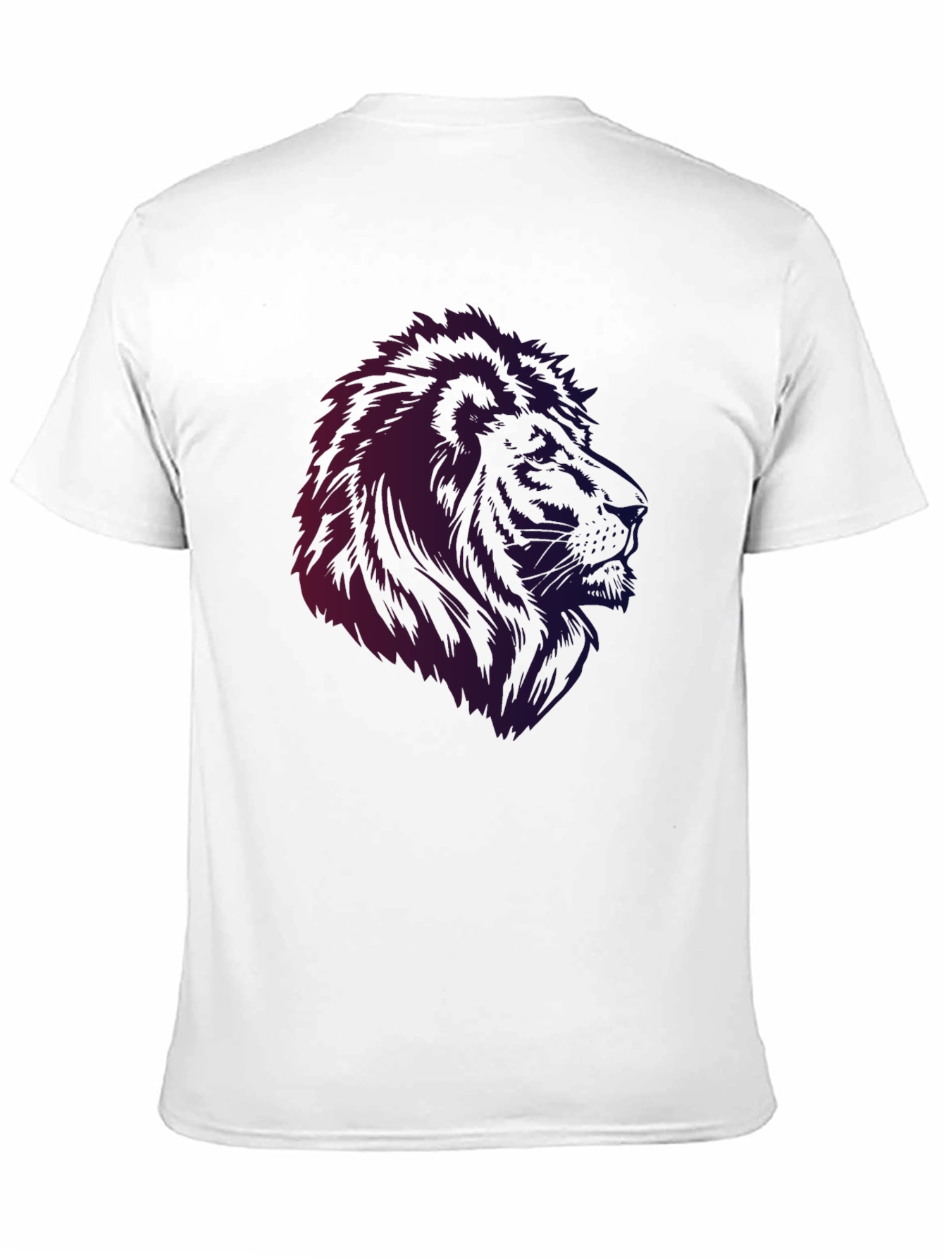 Black Lion Graphic Black T-Shirt - Men's Casual Tee view 11