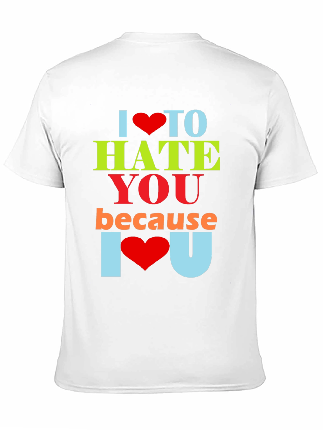 Black I Heart To Hate You Graphic Tee view 11