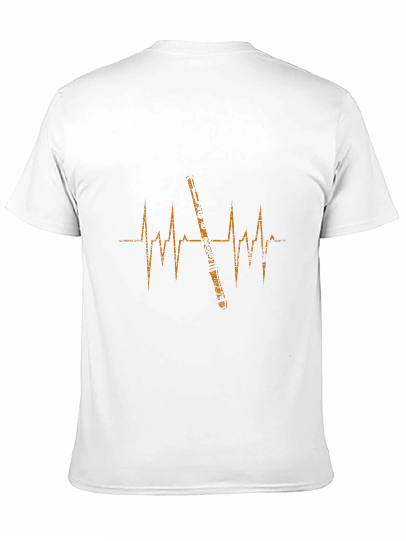 Black Flute Heartbeat Graphic Tee - Musician's Apparel view 11