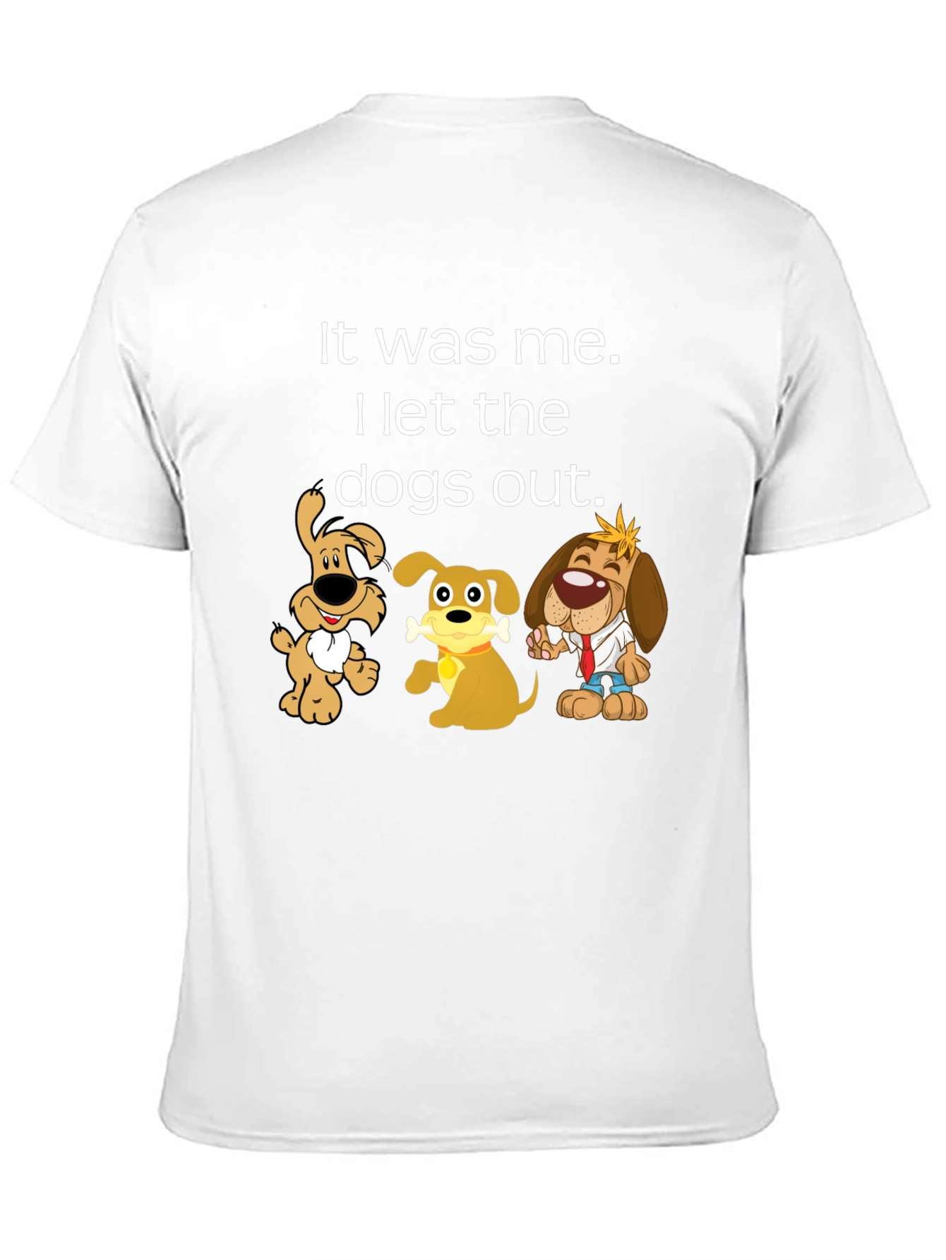 Black It Was Me I Let the Dogs Out T-Shirt view 11
