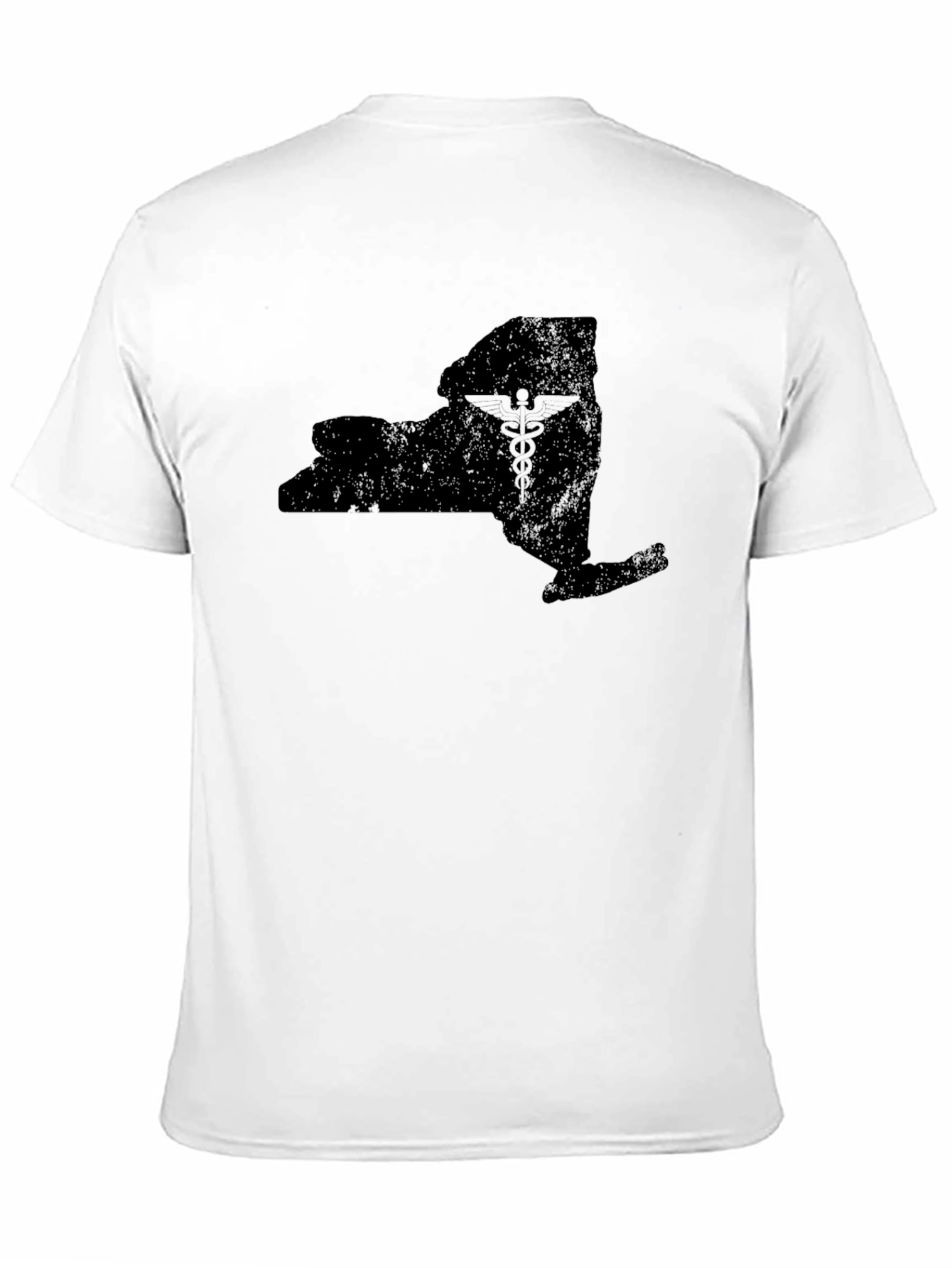Black New York State Medical Symbol Tee view 11
