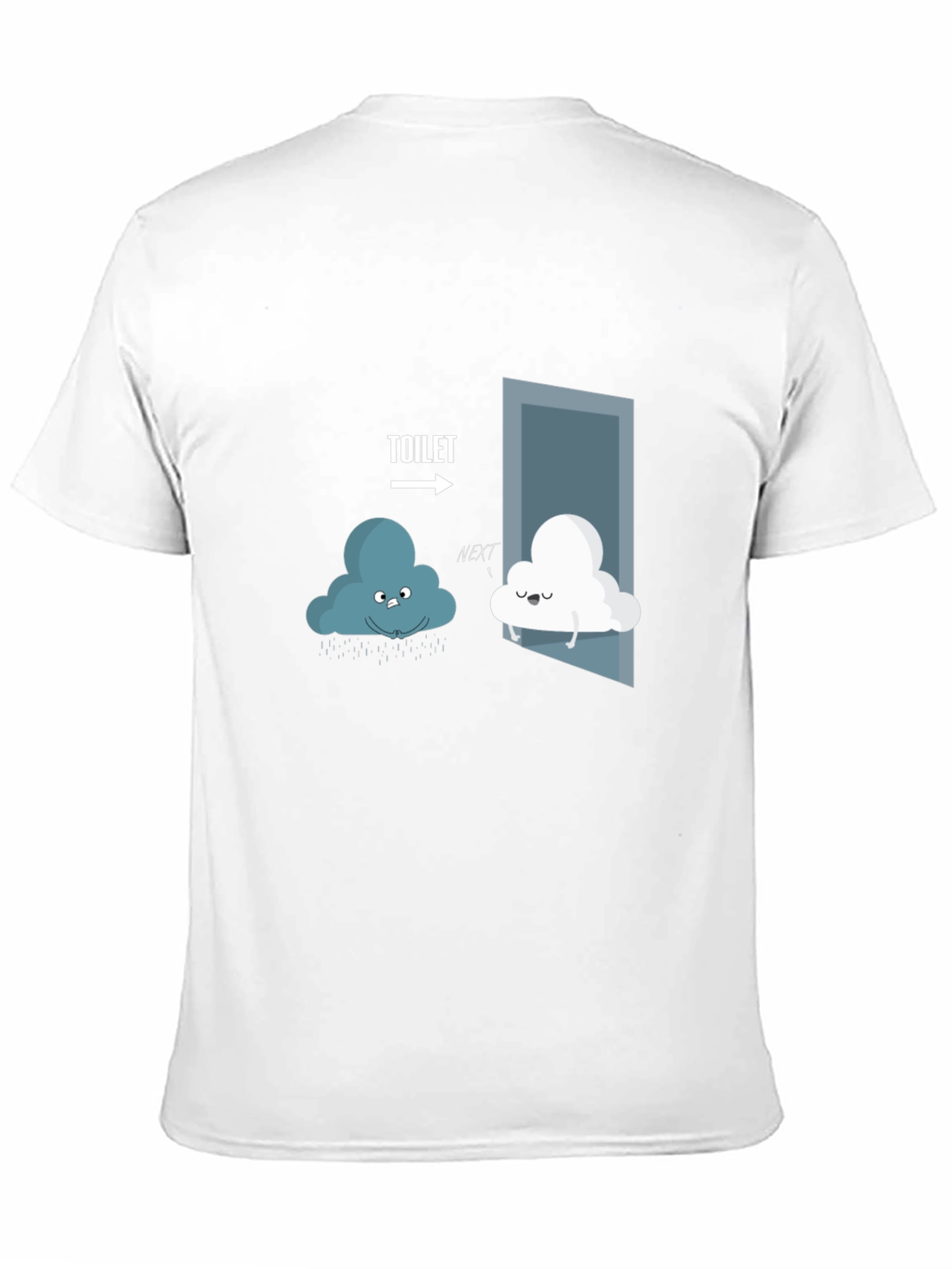 Black Toilet Humor Cloud T-Shirt  view 11