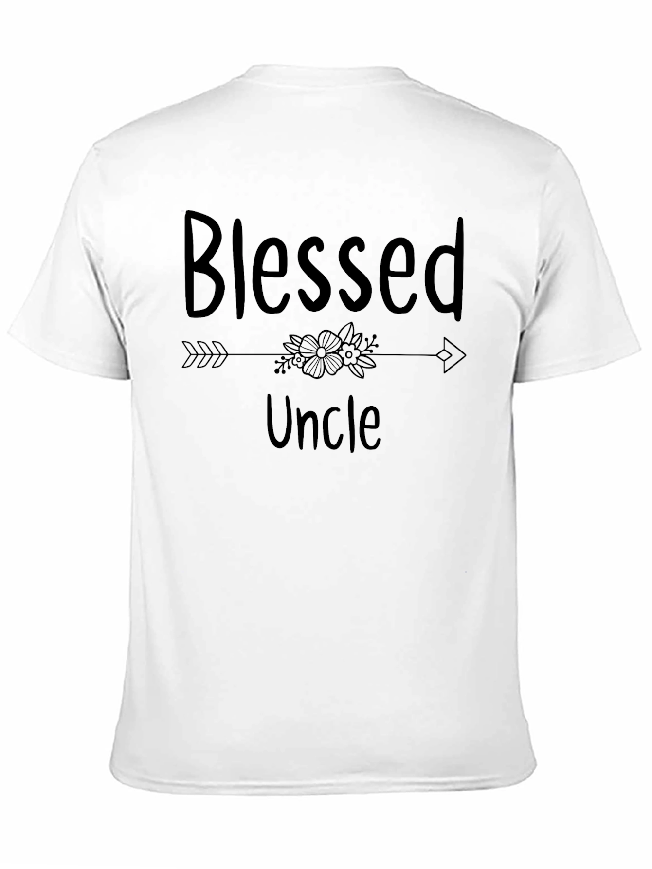 Black Blessed Uncle Graphic T-Shirt - Black view 11