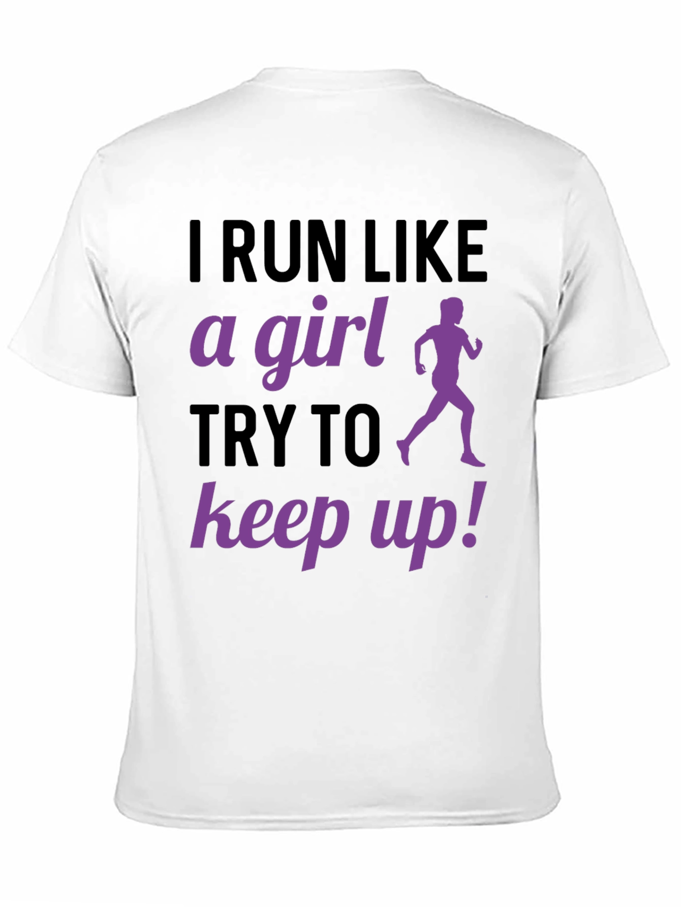 Black I Run Like A Girl T-Shirt Funny Running Gift view 11